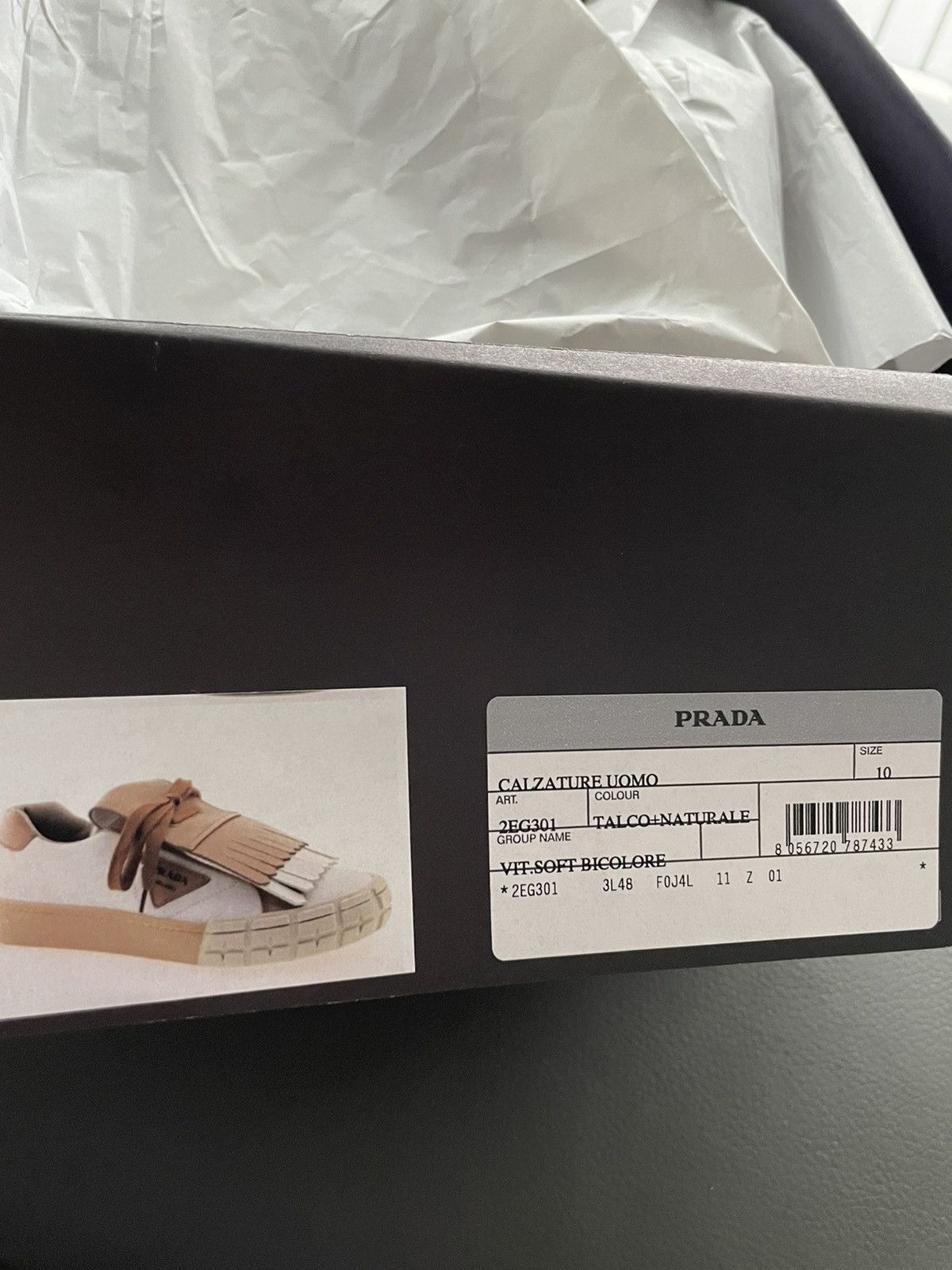 Prada Super Runway Limited Edition Prada Logo Leather Sneakers Size US 10 / EU 43 - 25 Thumbnail