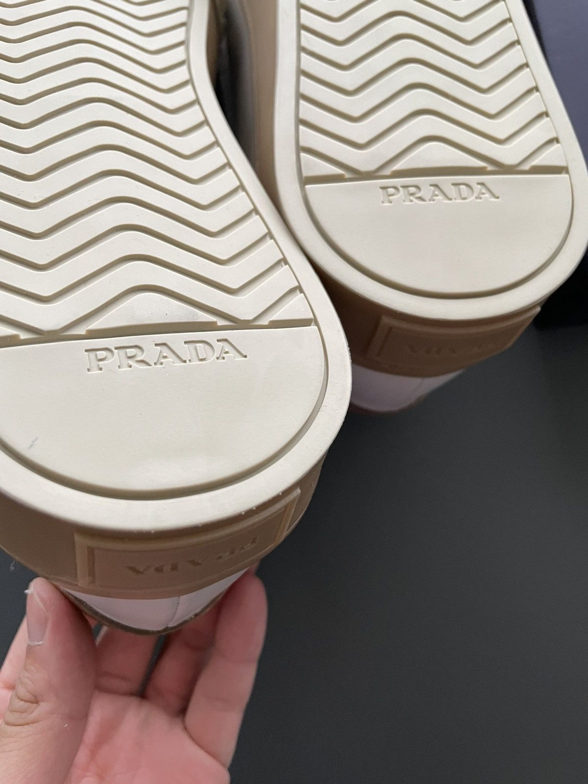 Prada Super Runway Limited Edition Prada Logo Leather Sneakers Size US 10 / EU 43 - 17 Thumbnail