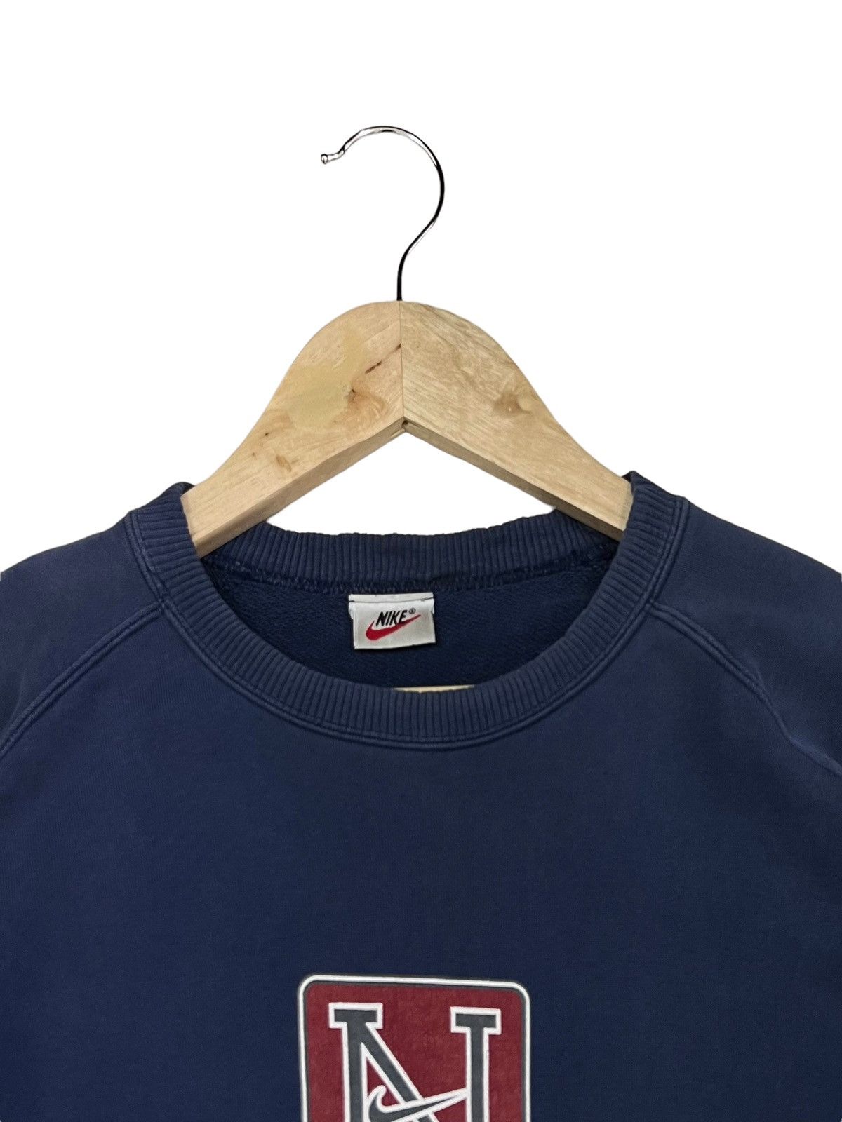 Nike × Vintage 🔥NEED GONE🔥VTG 90s NIKE SWOOSH CENTER BIG SPELLOUT BOX LOGO Size US M / EU 48-50 / 2 - 4 Thumbnail