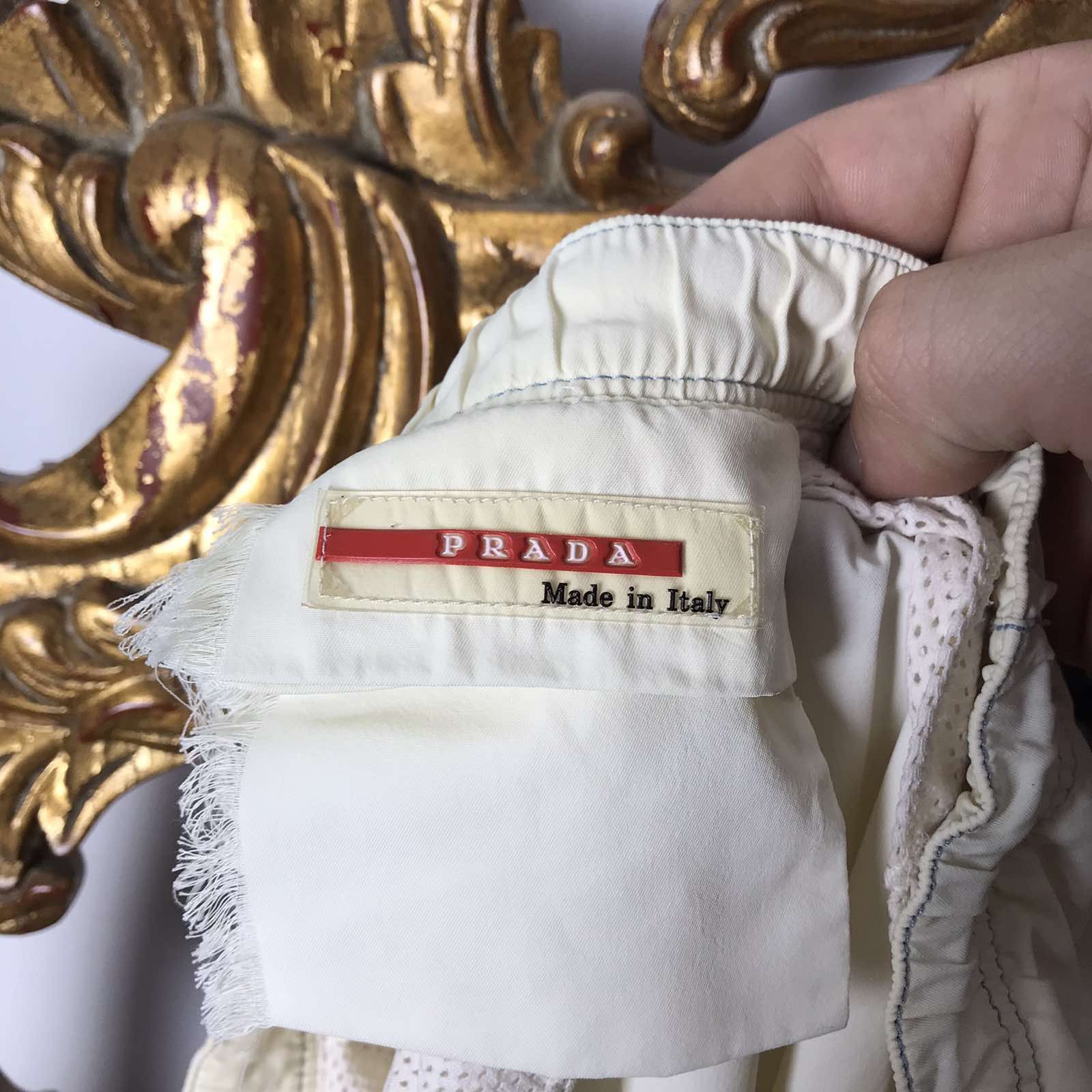 Prada Rare Vintage Prada nylon red tab shorts y2k Size US 36 / EU 52 - 4 Thumbnail