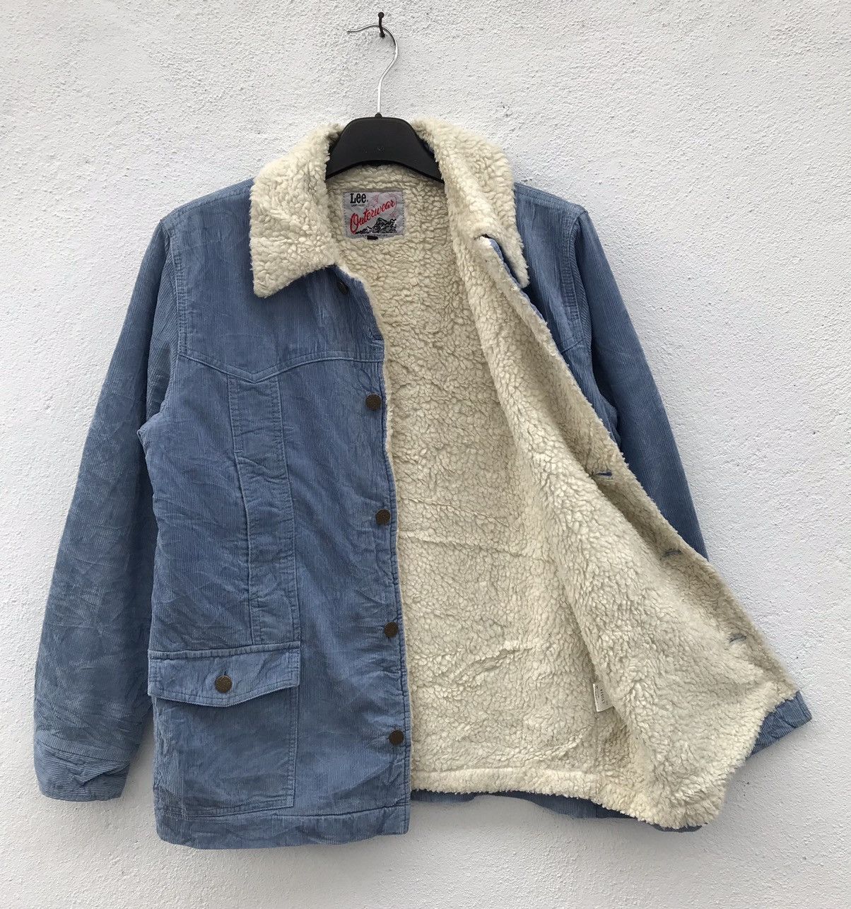 Lee × Vintage Vintage Lee Outerwear Corduroy Sherpa Lining Button Jackets Size US M / EU 48-50 / 2 - 1 Thumbnail
