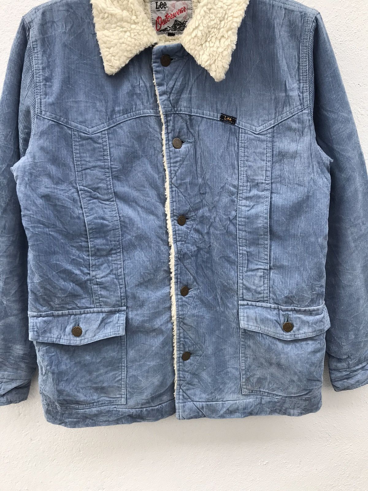 Lee × Vintage Vintage Lee Outerwear Corduroy Sherpa Lining Button Jackets Size US M / EU 48-50 / 2 - 4 Thumbnail