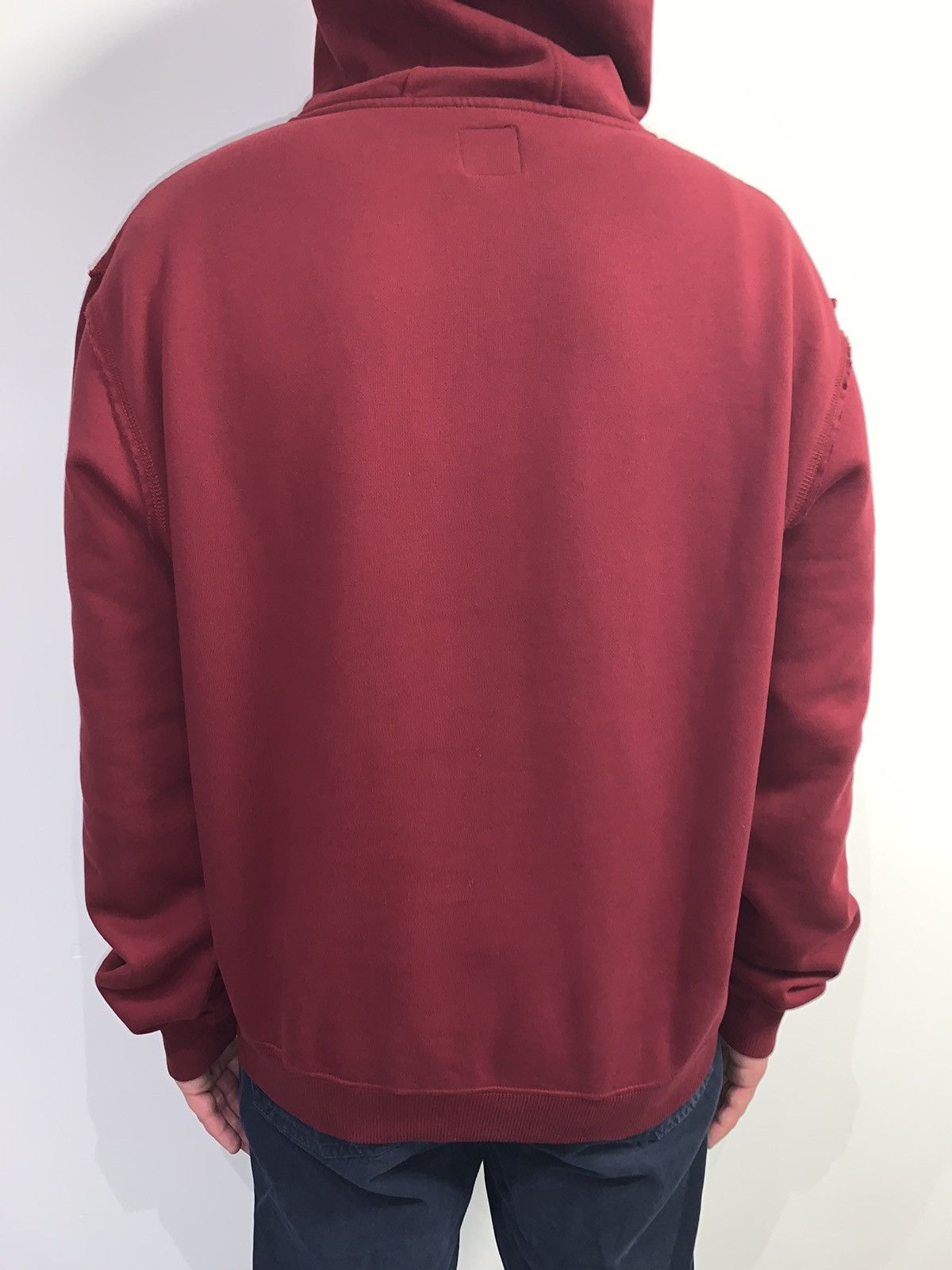 Alexander McQueen Alexander McQueen Big Logo Crimson Hoodie Size US XL / EU 56 / 4 - 5 Thumbnail