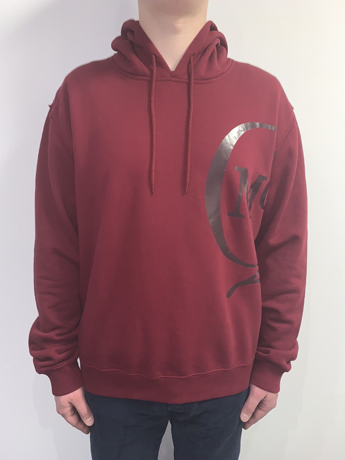 Alexander McQueen Alexander McQueen Big Logo Crimson Hoodie Size US XL / EU 56 / 4 - 3 Thumbnail