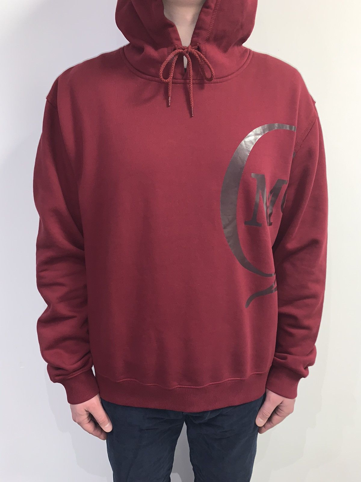 Alexander McQueen Alexander McQueen Big Logo Crimson Hoodie Size US XL / EU 56 / 4 - 4 Thumbnail