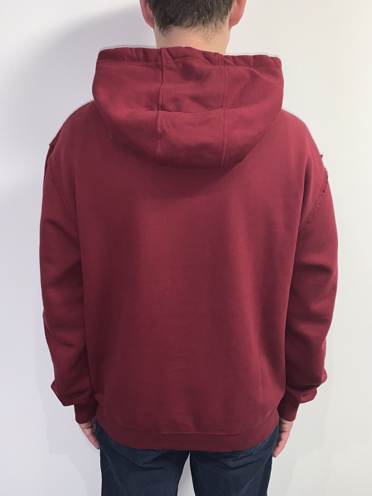 Alexander McQueen Alexander McQueen Big Logo Crimson Hoodie Size US XL / EU 56 / 4 - 6 Thumbnail