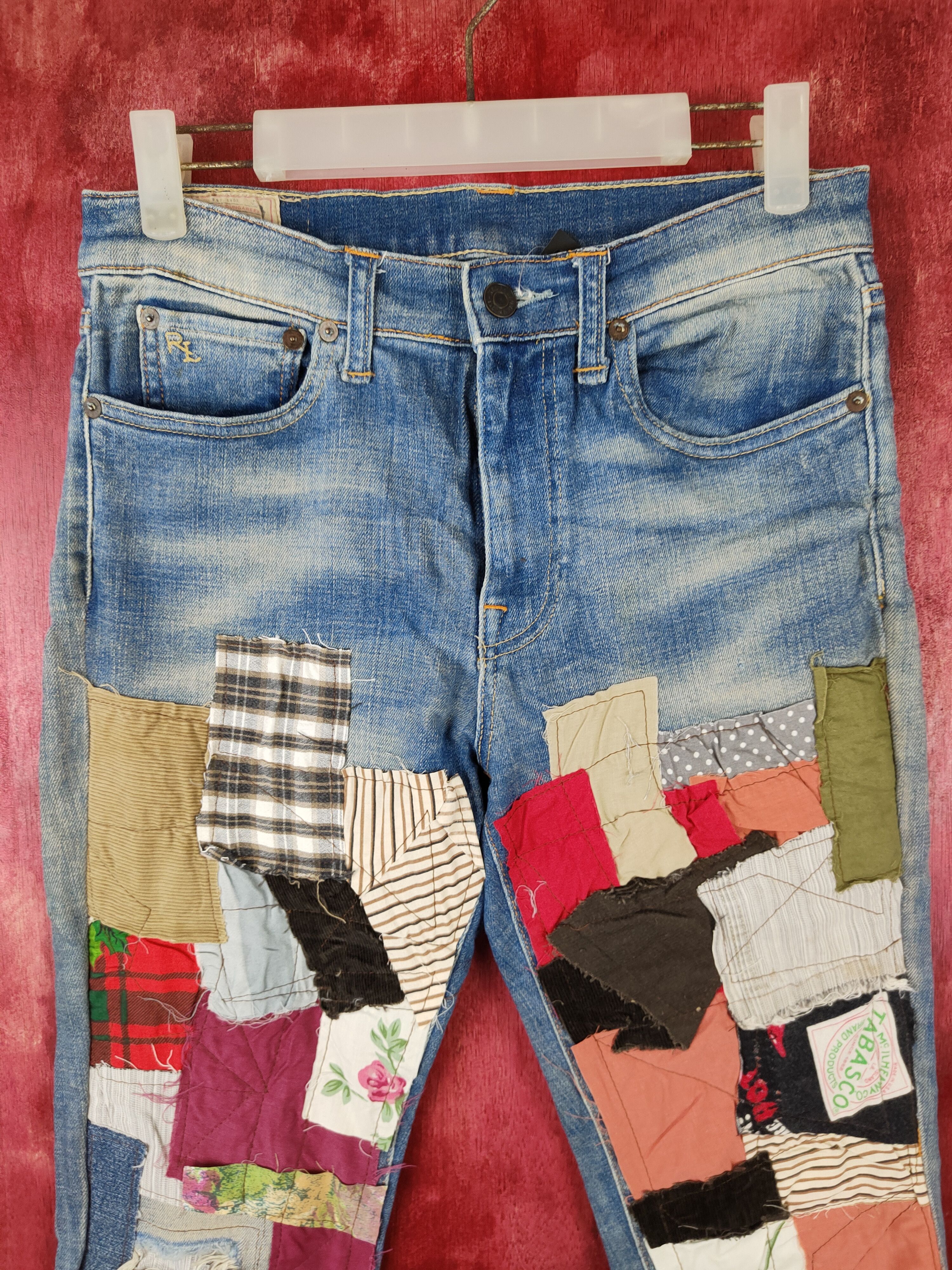 Polo Ralph Lauren Polo Ralph Lauren rework reconstruct patchwork Denim #5158DL Size US 28 / EU 44 - 2 Thumbnail