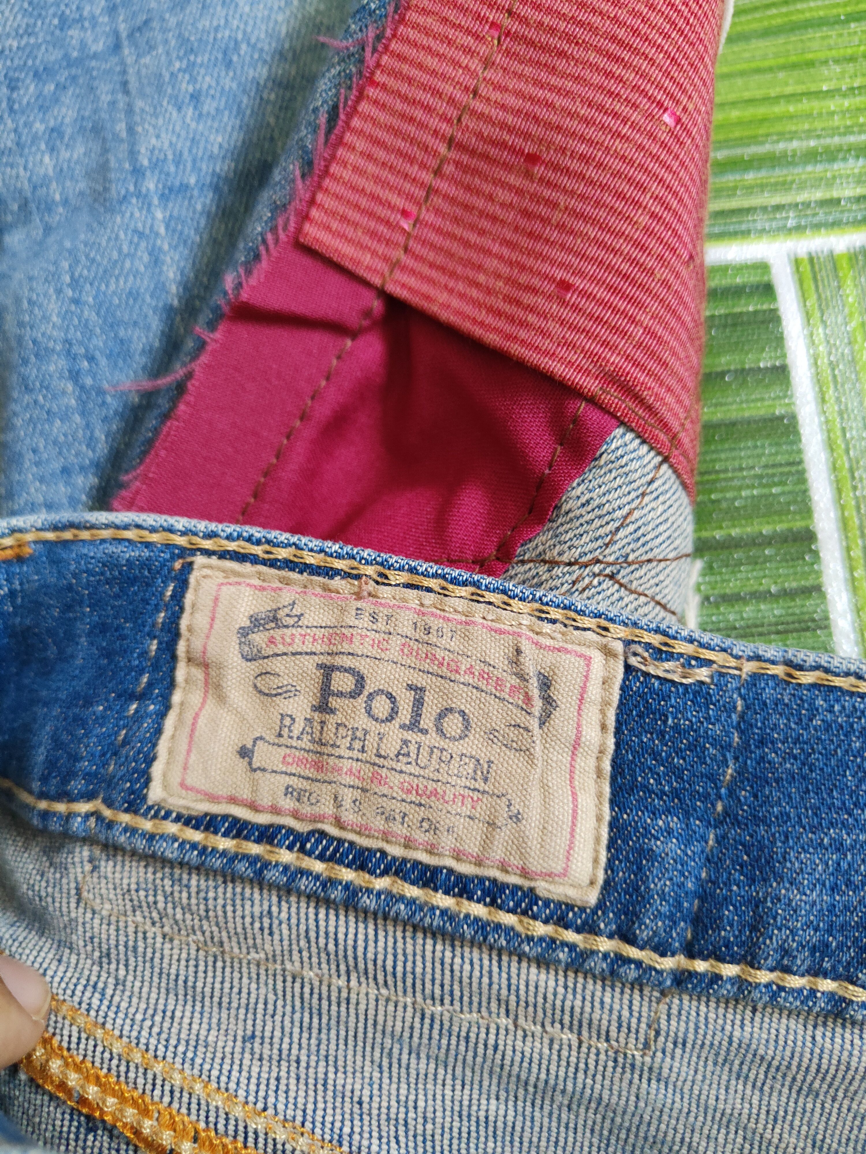 Polo Ralph Lauren Polo Ralph Lauren rework reconstruct patchwork Denim #5158DL Size US 28 / EU 44 - 15 Thumbnail