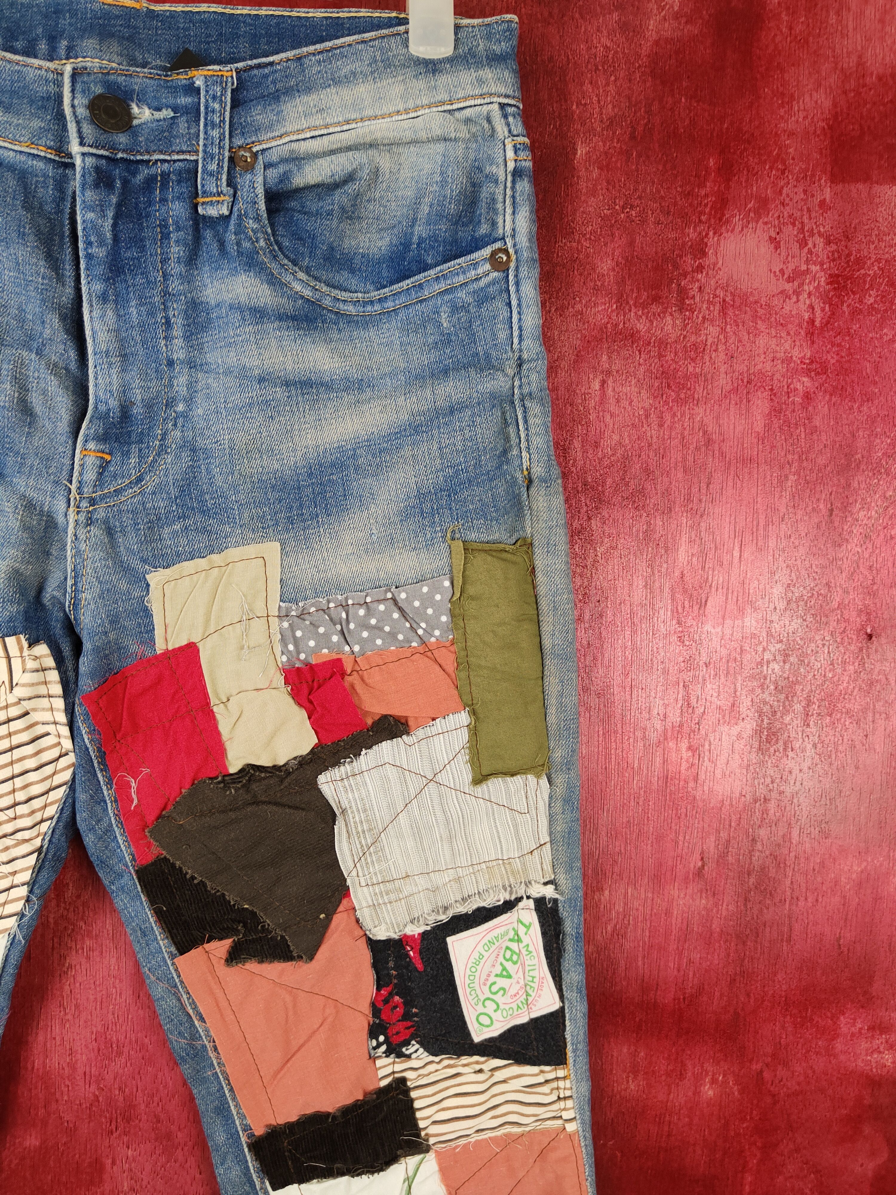 Polo Ralph Lauren Polo Ralph Lauren rework reconstruct patchwork Denim #5158DL Size US 28 / EU 44 - 6 Thumbnail