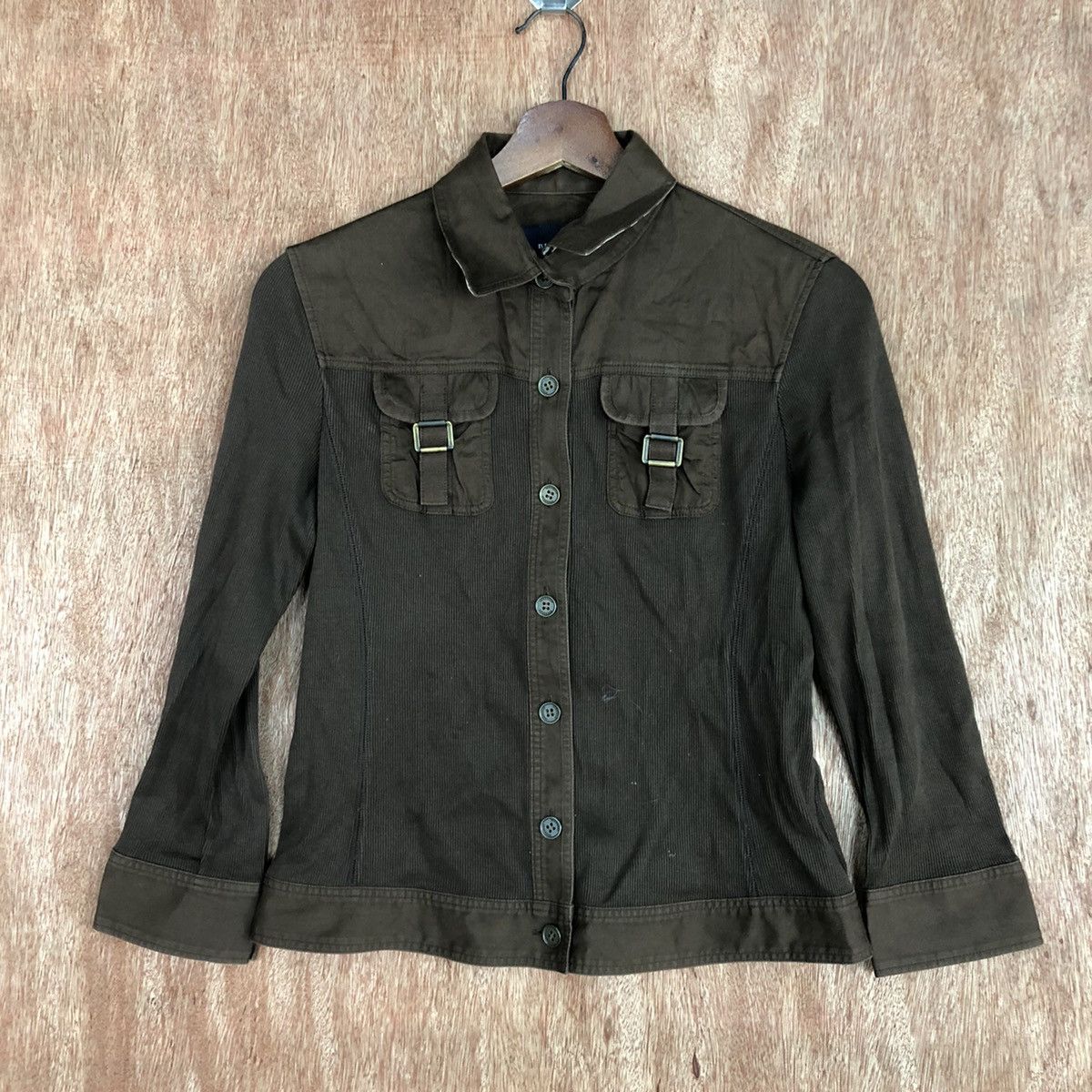 Burberry DLL Burberry Brown Shirt button ups corduroy shirt #1679 Size S / US 4 / IT 40 - 3 Thumbnail