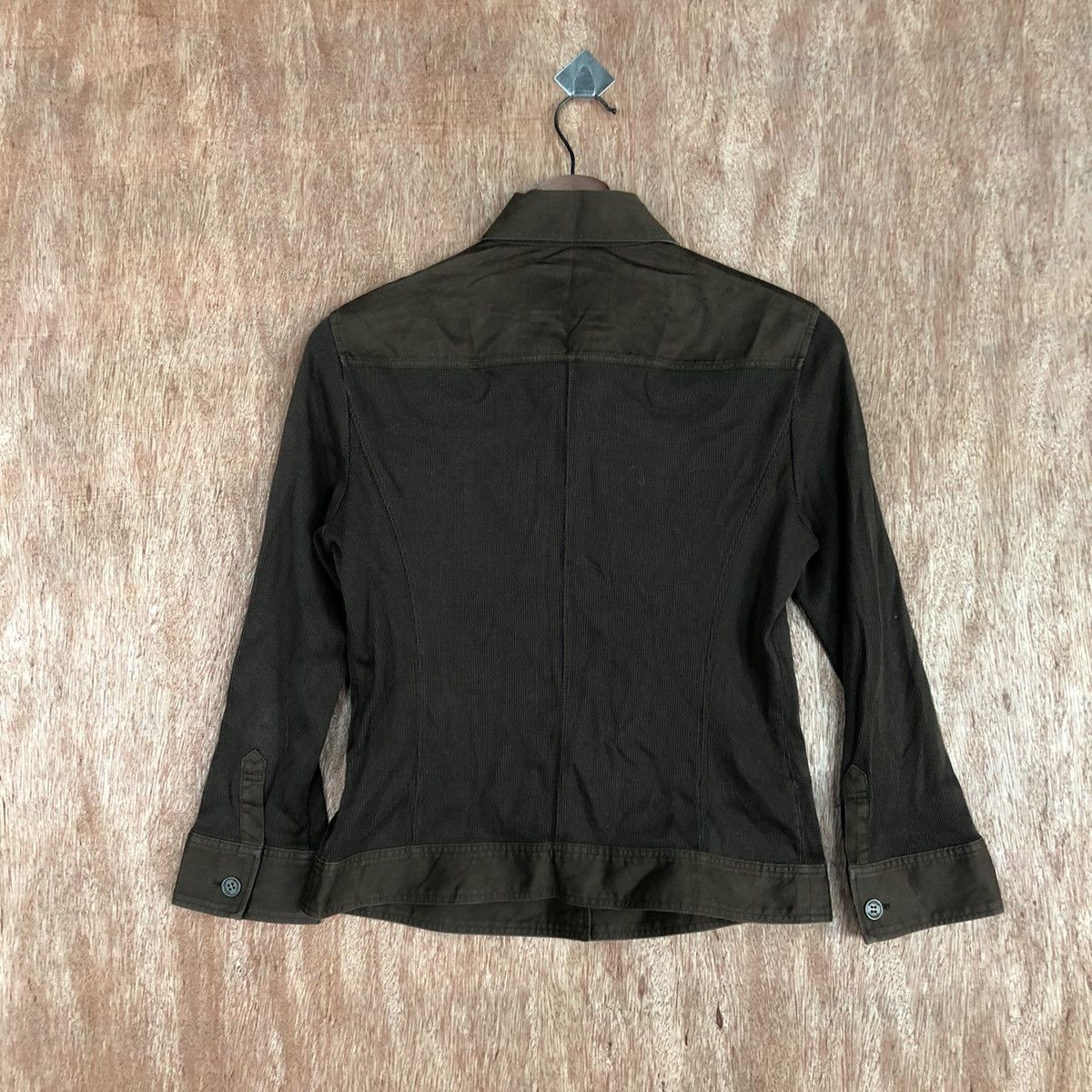 Burberry DLL Burberry Brown Shirt button ups corduroy shirt #1679 Size S / US 4 / IT 40 - 11 Thumbnail
