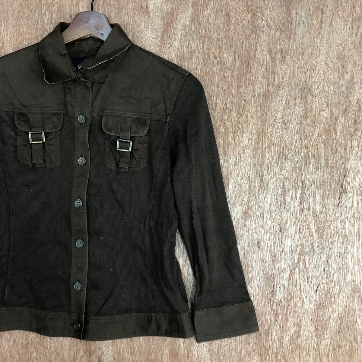 Burberry DLL Burberry Brown Shirt button ups corduroy shirt #1679 Size S / US 4 / IT 40 - 5 Thumbnail