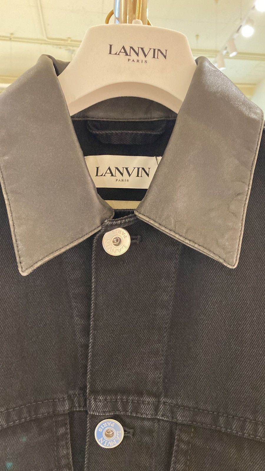 Gallery Dept. × Lanvin *RARE* Gallery Dept. x Lanvin Denim Logo Jacket Size US L / EU 52-54 / 3 - 8 Thumbnail