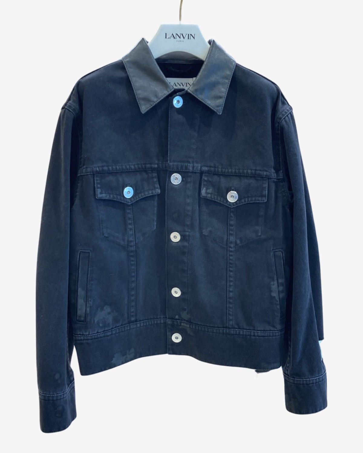 Gallery Dept. × Lanvin *RARE* Gallery Dept. x Lanvin Denim Logo Jacket Size US L / EU 52-54 / 3 - 1 Thumbnail
