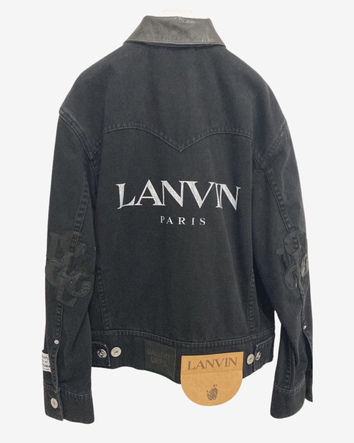 Gallery Dept. × Lanvin *RARE* Gallery Dept. x Lanvin Denim Logo Jacket Size US L / EU 52-54 / 3 - 2 Thumbnail