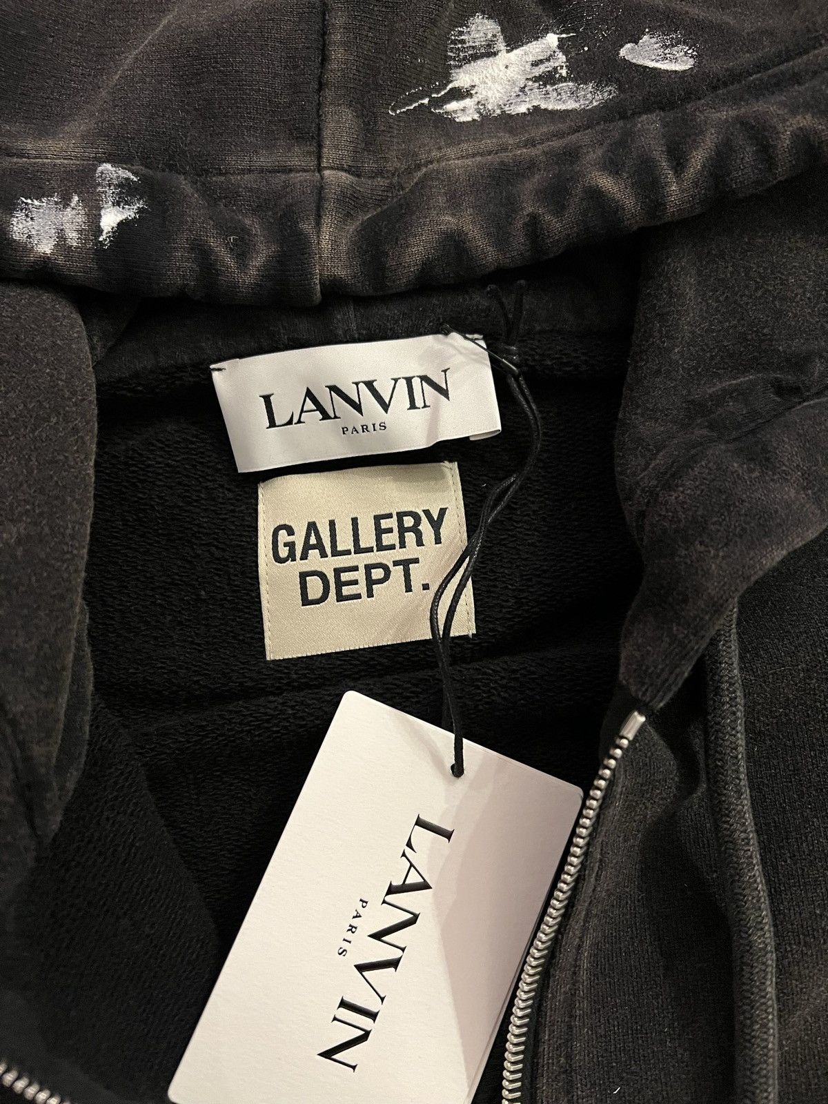 Gallery Dept. × Lanvin Lanvin x Gallery Dept Paint Splatter ZIP Hoodie Size US S / EU 44-46 / 1 - 4 Thumbnail