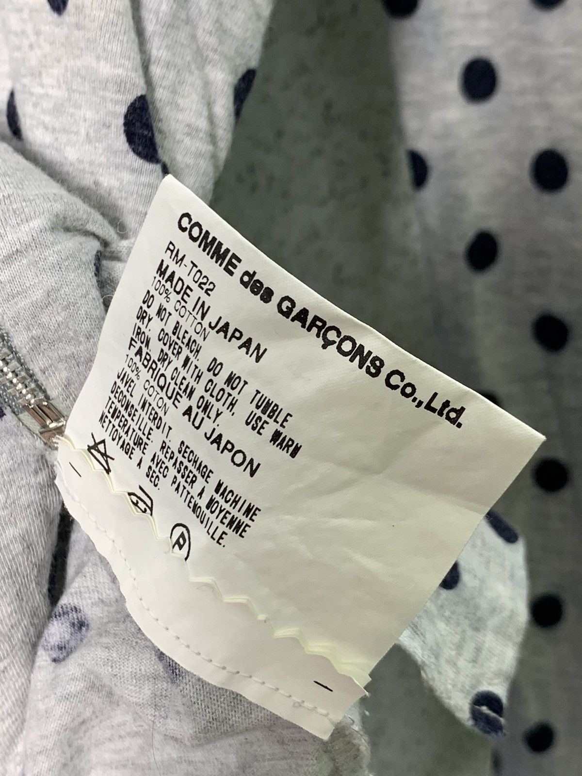 Comme des Garcons Comme des Garçons Polkadot Zipper Sweater Size S / US 4 / IT 40 - 4 Thumbnail