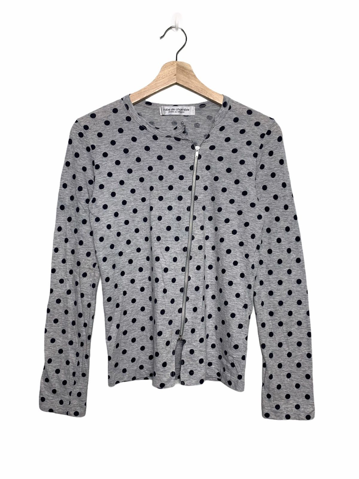 Comme des Garcons Comme des Garçons Polkadot Zipper Sweater Size S / US 4 / IT 40 - 1 Thumbnail