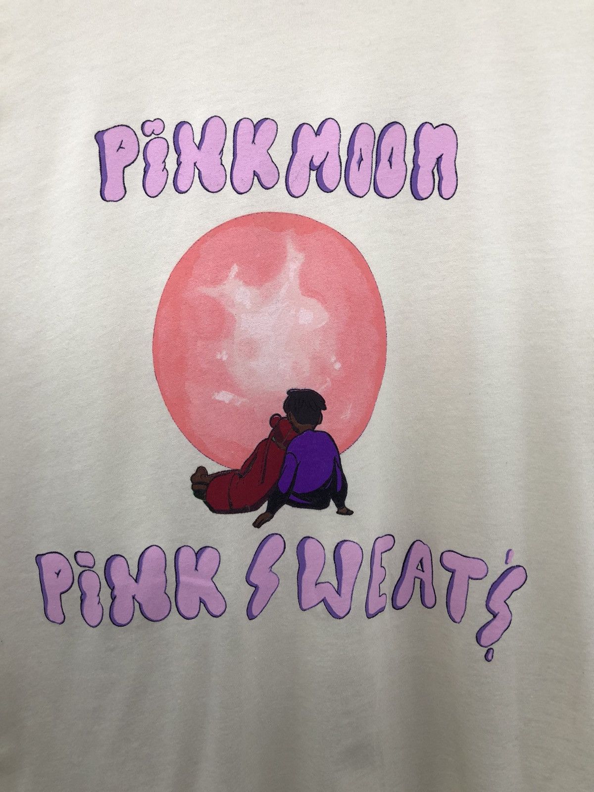 Band Tees Pink Sweats 2022 Pink Moon Music Tour Beige T-Shirt Medium Size US M / EU 48-50 / 2 - 2 Thumbnail