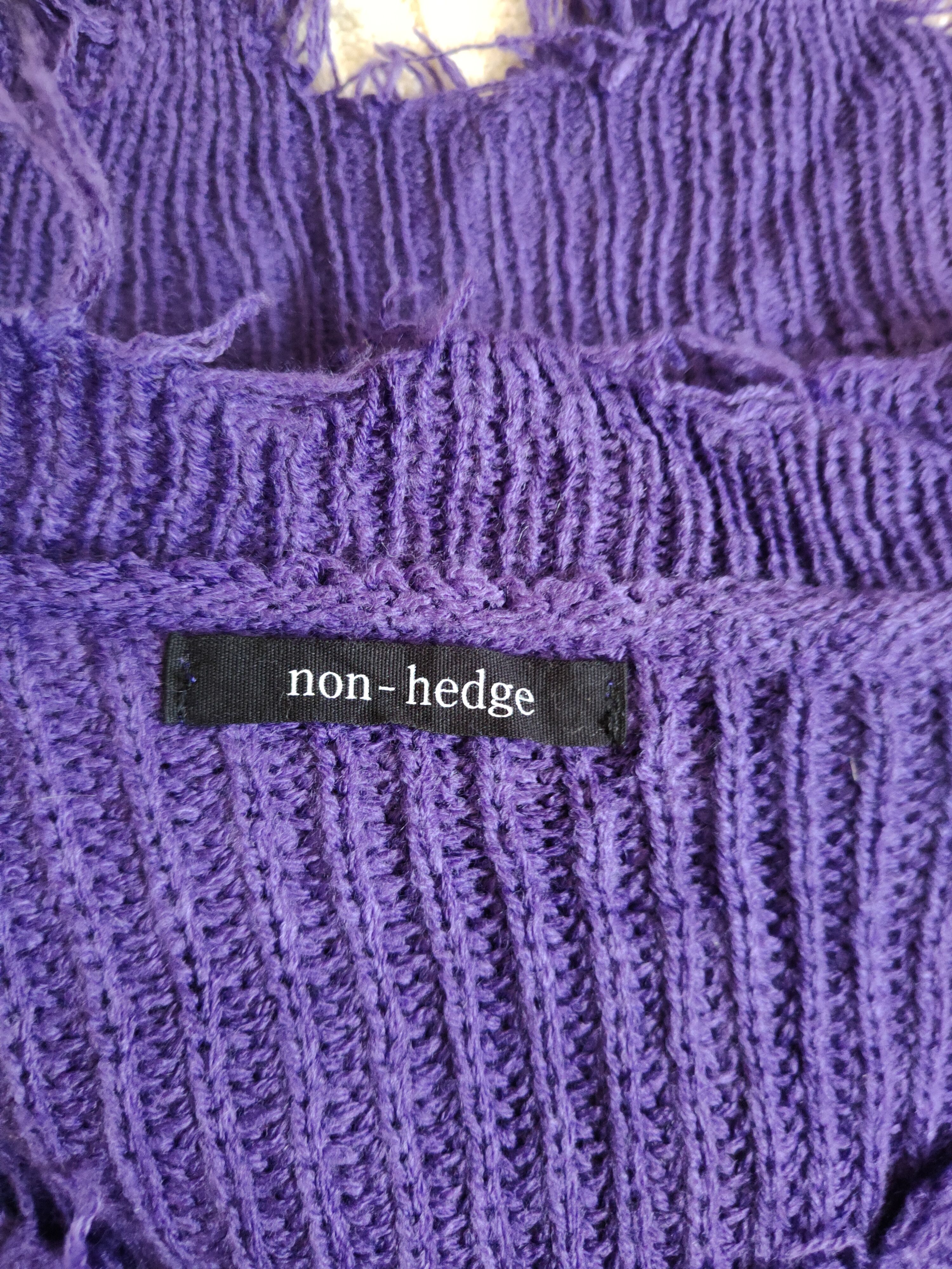 Homespun Knitwear Non-hedge Purple ripped distressed Knitwear #235BDLL Size M / US 6-8 / IT 42-44 - 11 Thumbnail