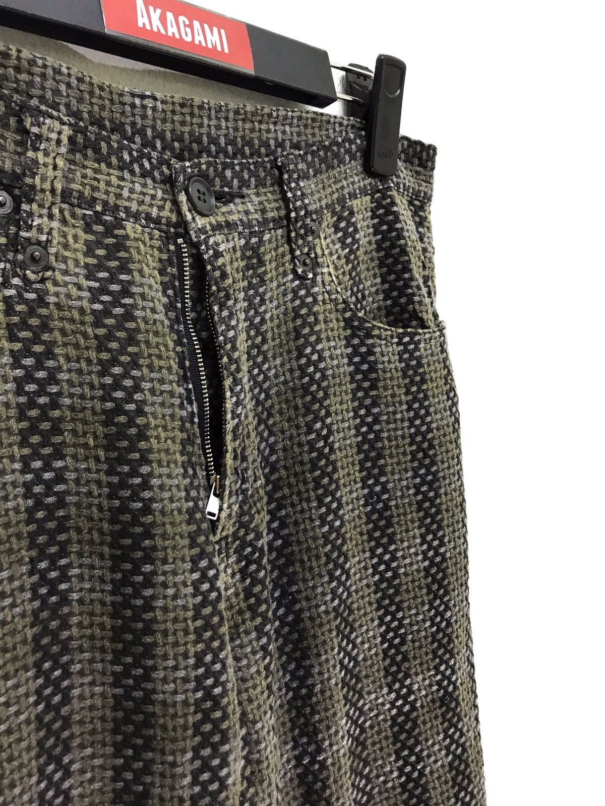 Japanese Brand Maniac Works Woven Cotton Check Pant Slim Size US 29 - 1 Thumbnail
