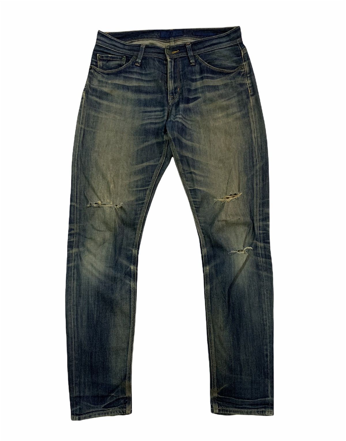 Jil Sander × Uniqlo Jil Sander X Uniqlo Distressed Denim Skinny Jeans Size US 32 / EU 48 - 1 Thumbnail