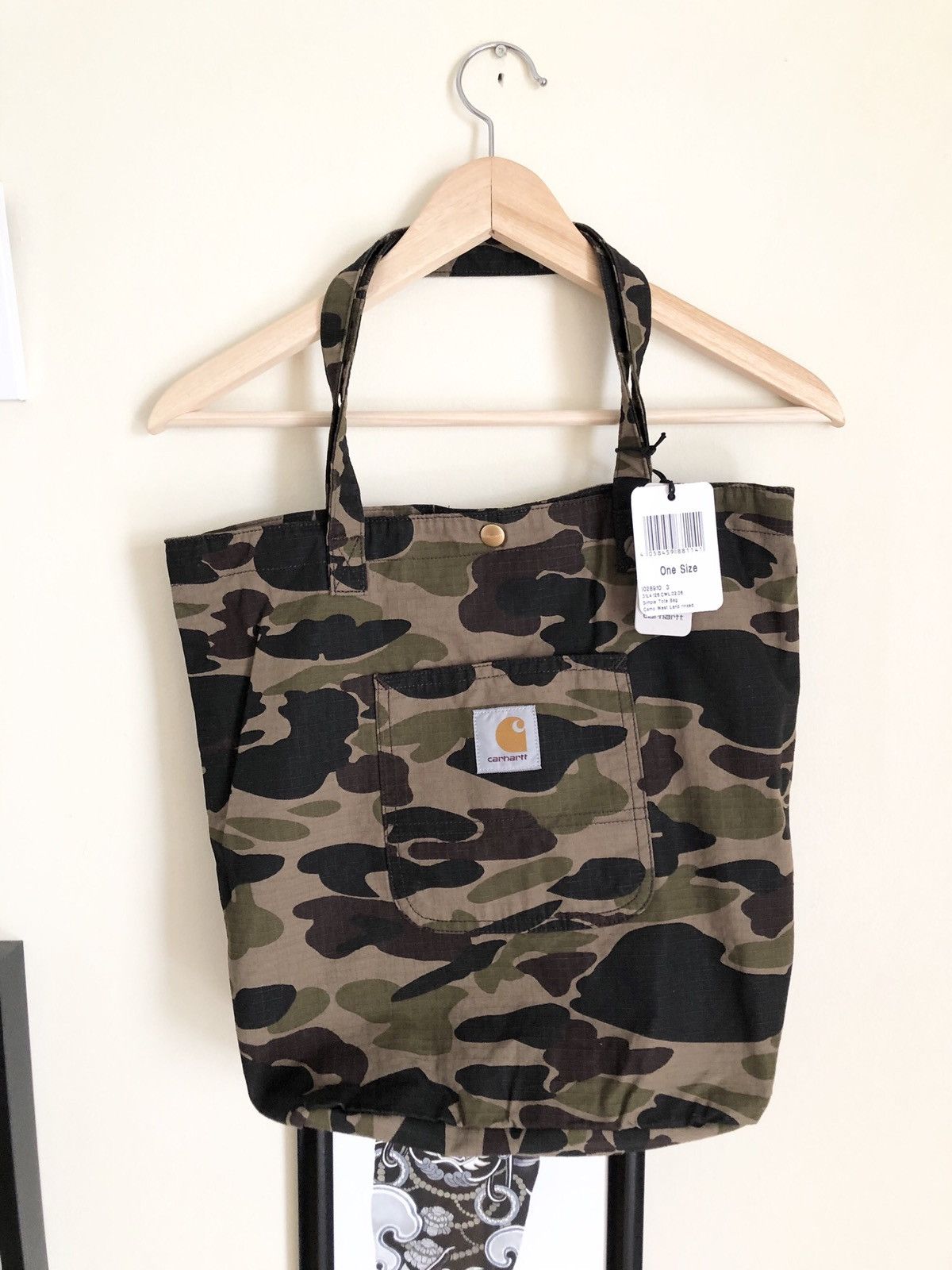 Carhartt × Carhartt Wip Carhartt WIP Camo ripstop pocket tote bag Size ONE SIZE - 1 Thumbnail