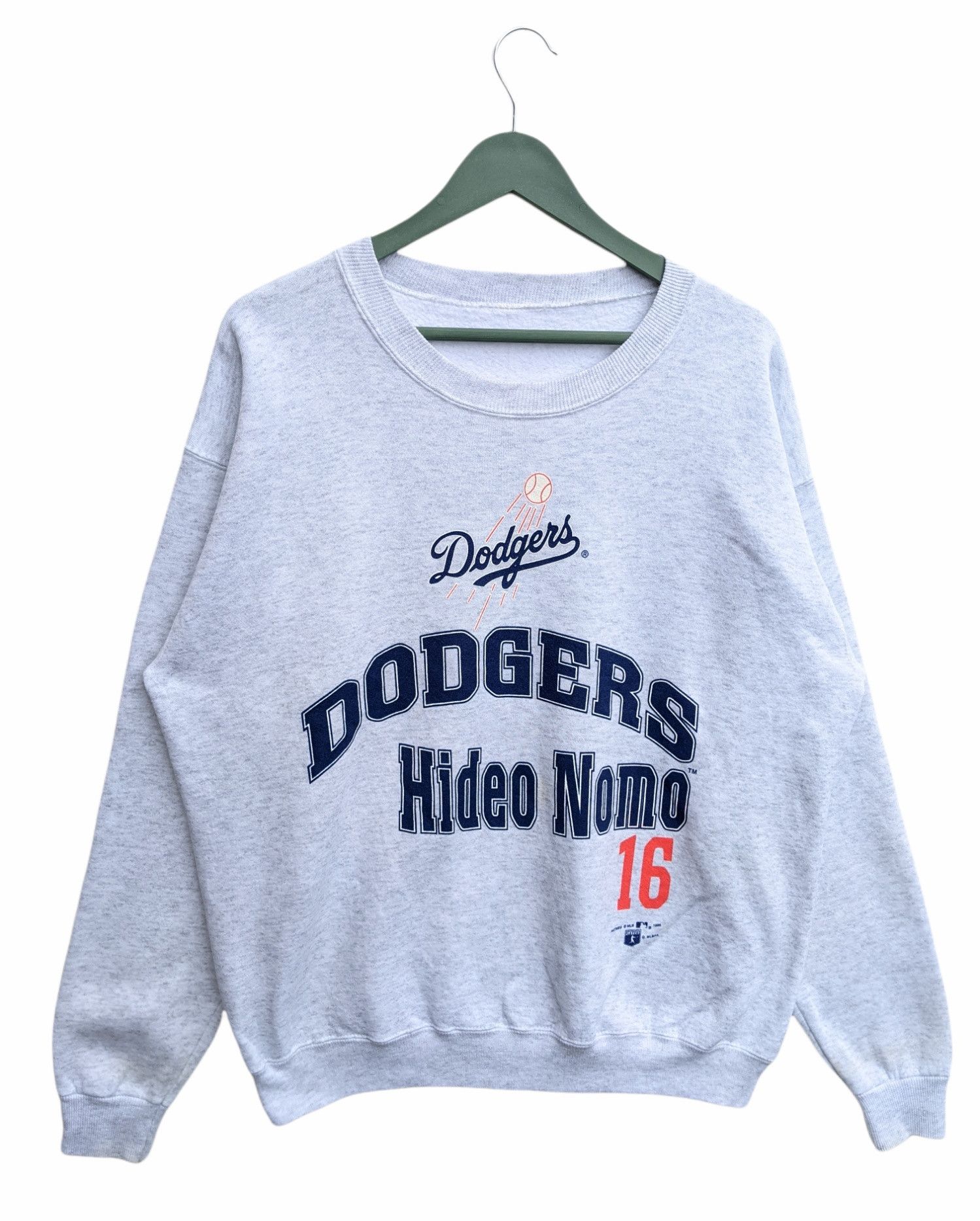 MLB Vintage 95 L.A Dodgers Hideo Nomo Sweatshirt Size US L / EU 52-54 / 3 - 1 Thumbnail