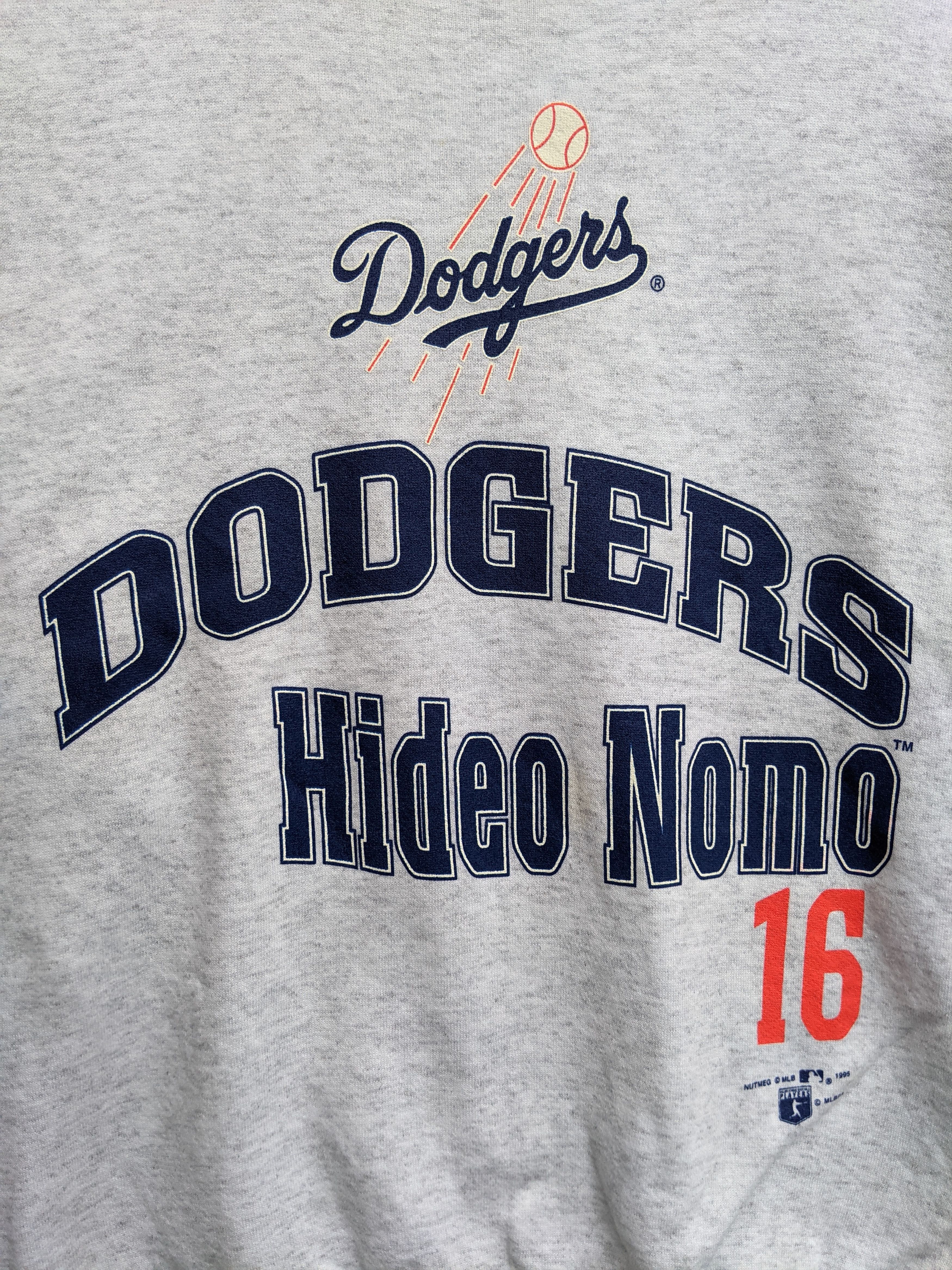 MLB Vintage 95 L.A Dodgers Hideo Nomo Sweatshirt Size US L / EU 52-54 / 3 - 3 Thumbnail