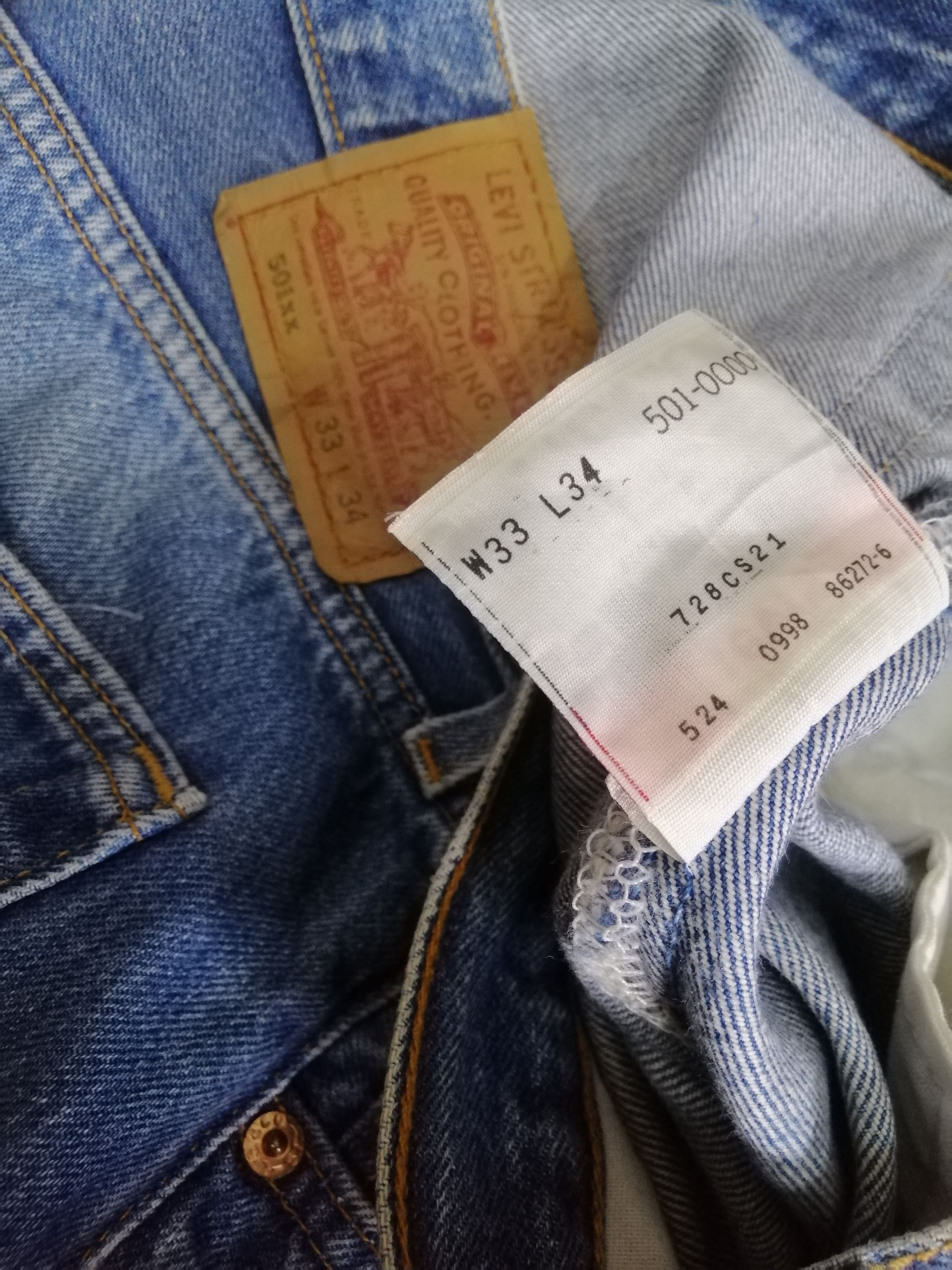 Levi's Vintage Clothing LEVIS 501XX DENIM Size US 33 - 9 Thumbnail
