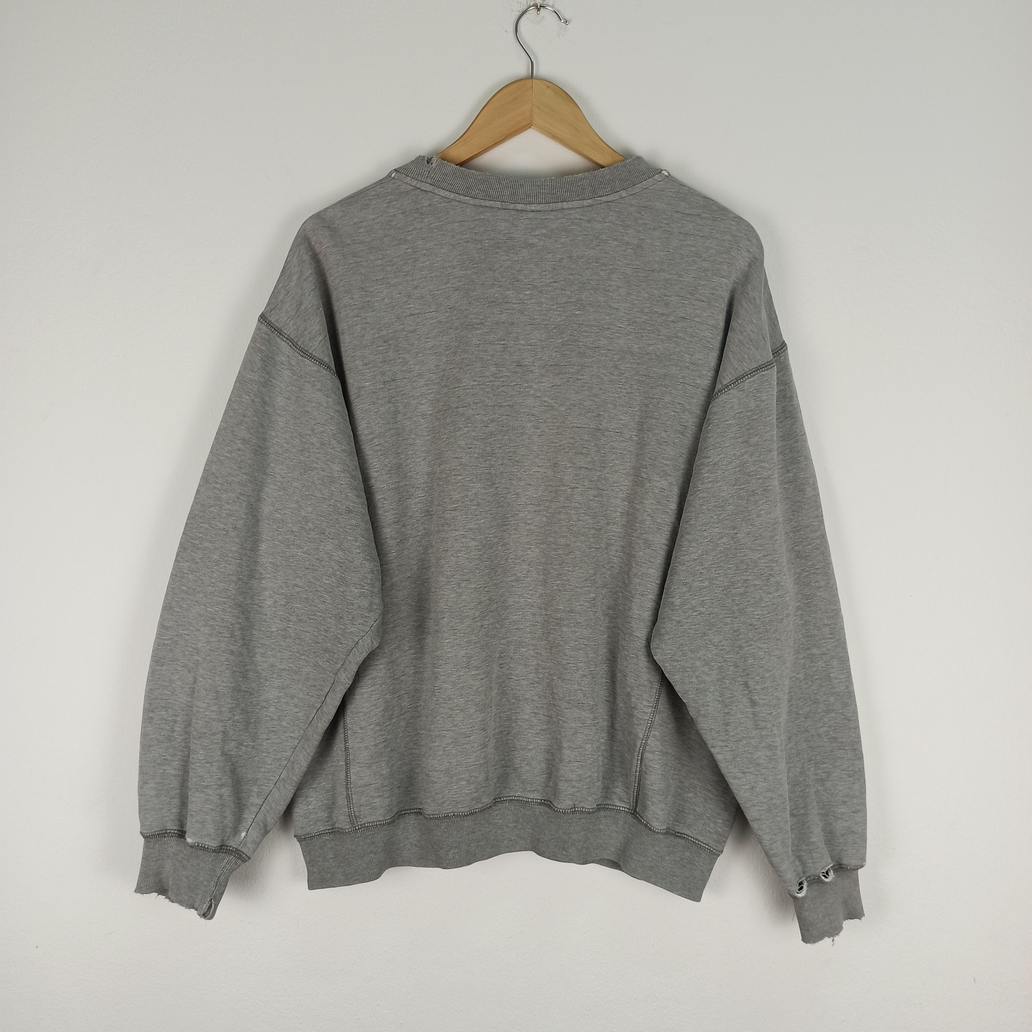 Adidas 🔥STEALS🔥 Distressed Adidas Sweatshirt Spell Out Logo Size US M / EU 48-50 / 2 - 6 Thumbnail