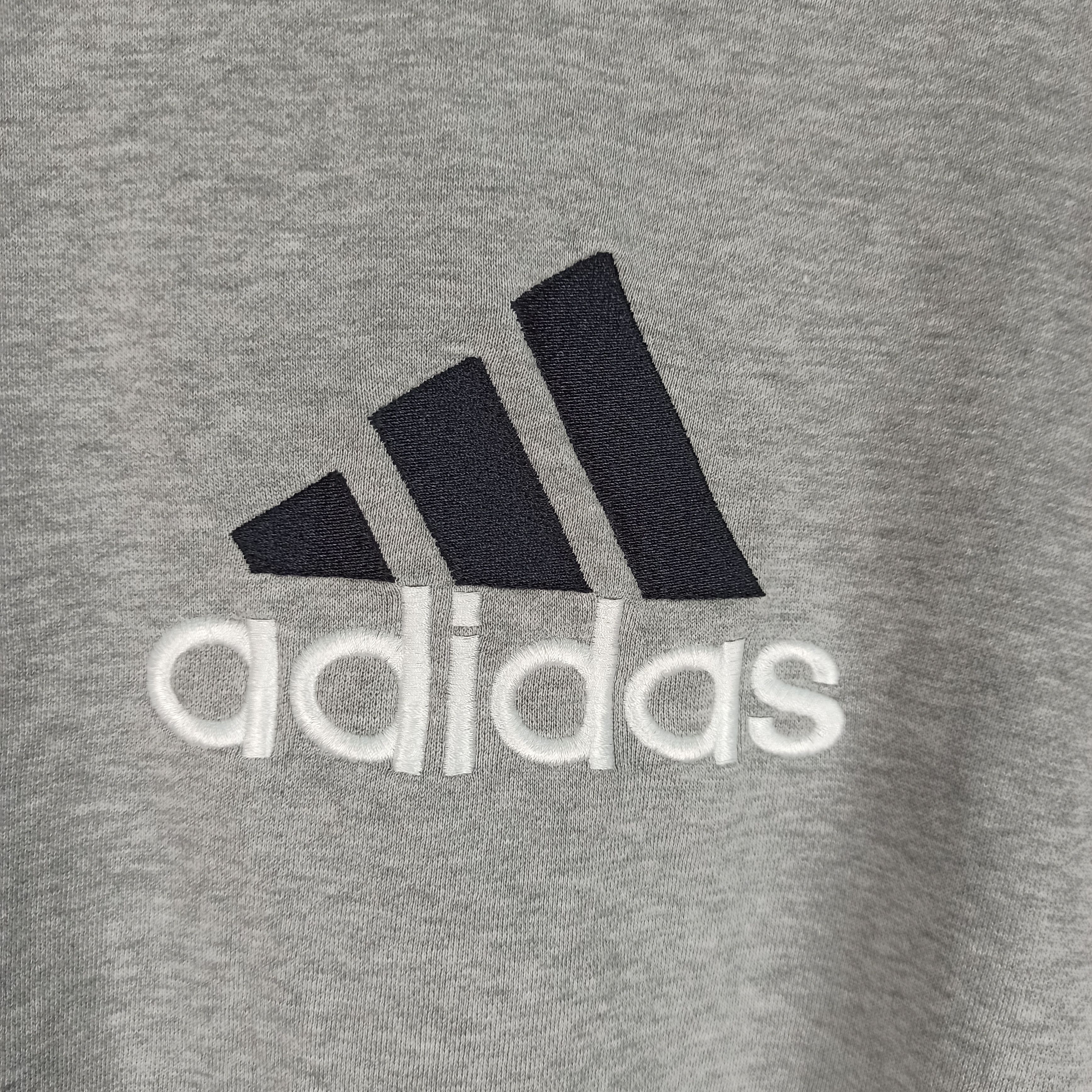Adidas 🔥STEALS🔥 Distressed Adidas Sweatshirt Spell Out Logo Size US M / EU 48-50 / 2 - 3 Thumbnail