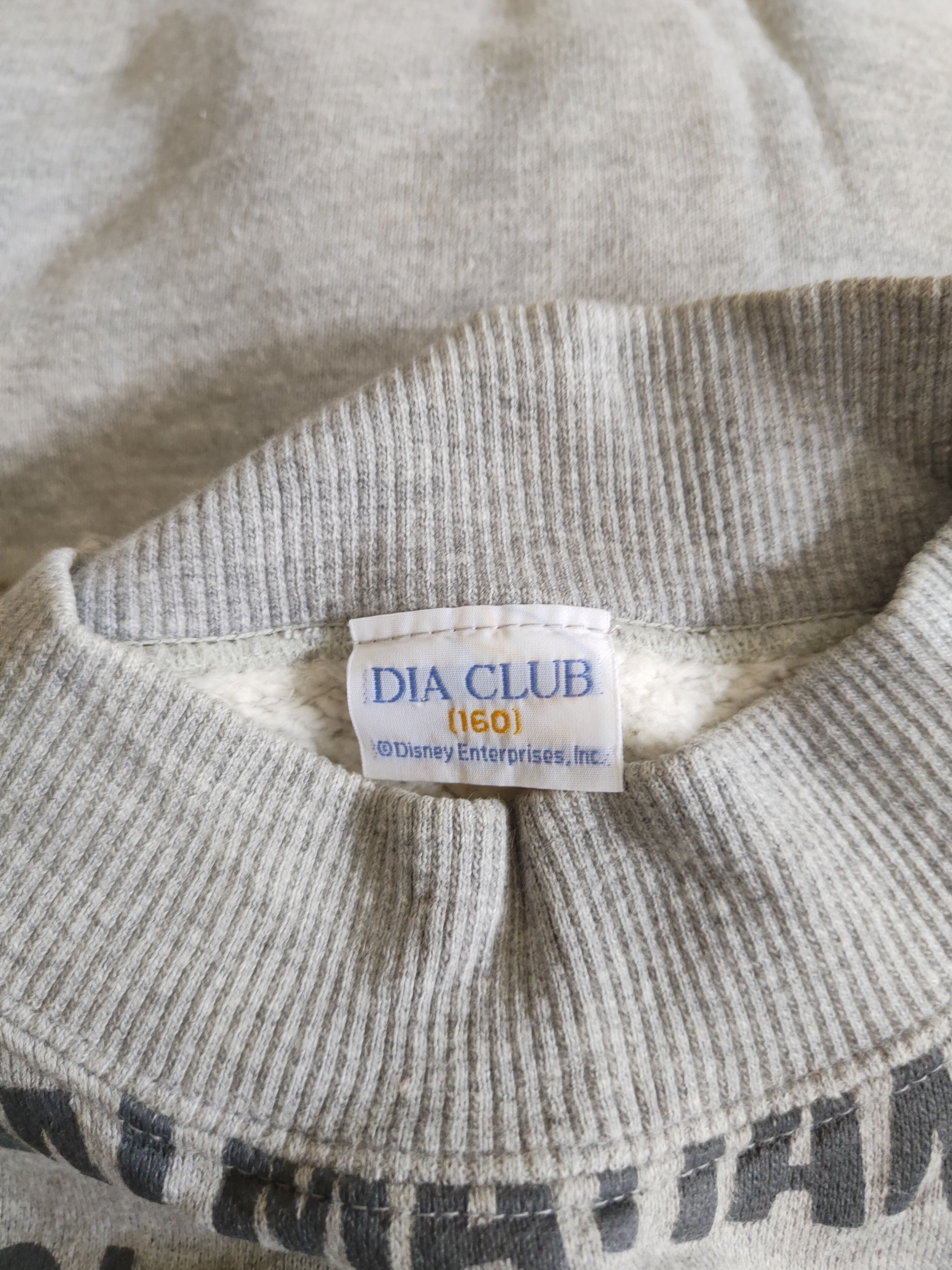 Disney × Japanese Brand × Vintage Dia Club-Disney 101 Dalmatians Gray Sweatshirt #S600 Size S / US 4 / IT 40 - 12 Thumbnail