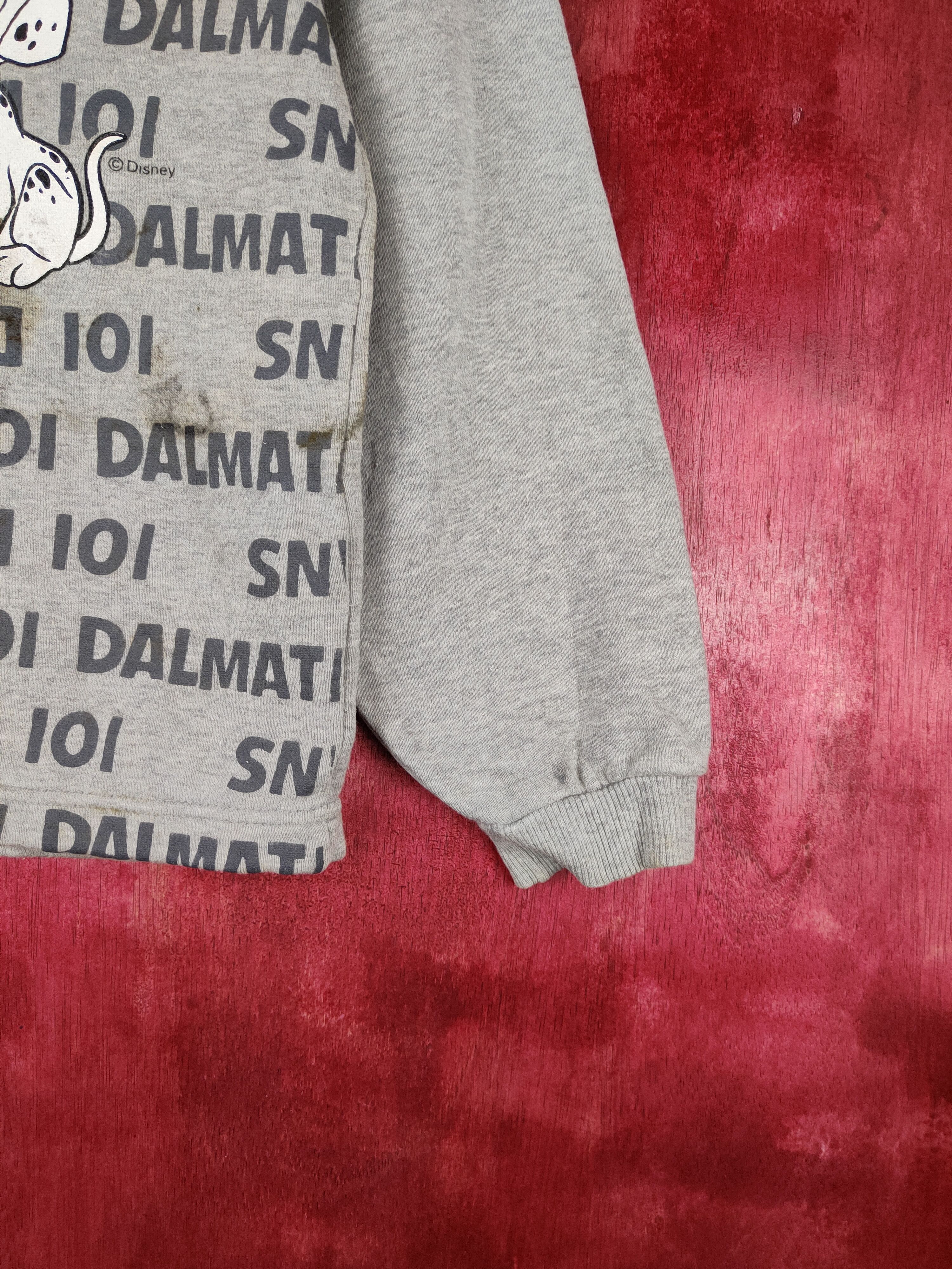 Disney × Japanese Brand × Vintage Dia Club-Disney 101 Dalmatians Gray Sweatshirt #S600 Size S / US 4 / IT 40 - 7 Thumbnail