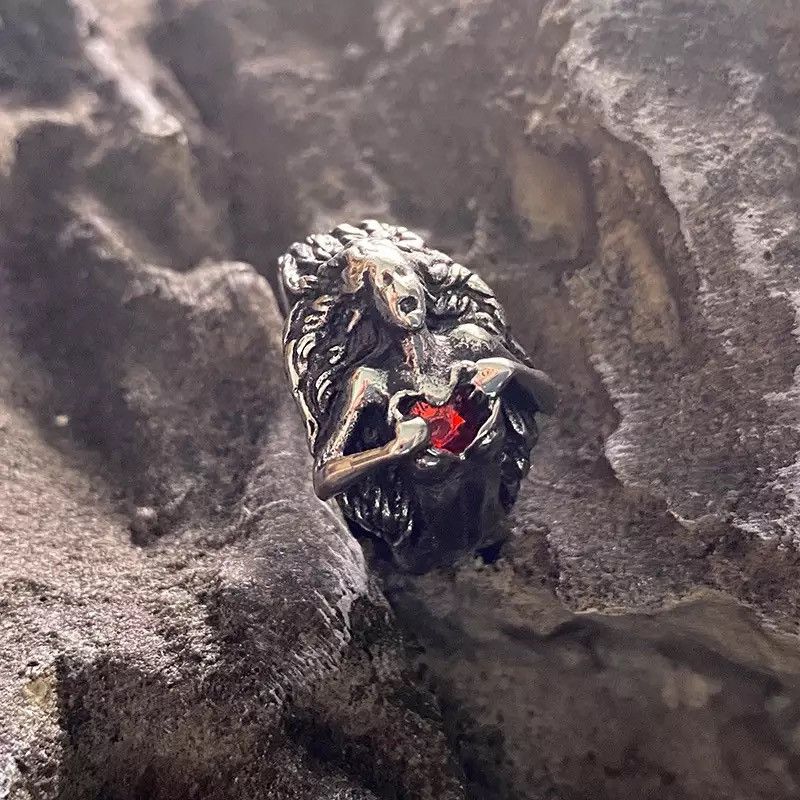 Jewelry Demon Girl Ring Heart Devil Goth Punk Rock Jewelry Size ONE SIZE - 4 Thumbnail
