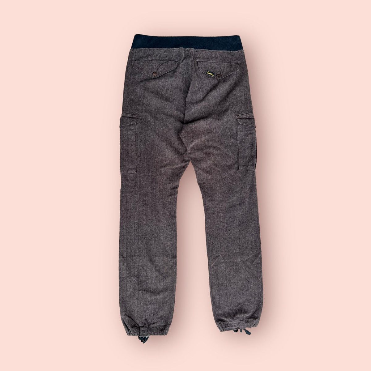 Japanese Brand × Lee VINTAGE LEE HERRINGBONE DRAWSTRING CARGO PANTS Size US 30 / EU 46 - 2 Thumbnail