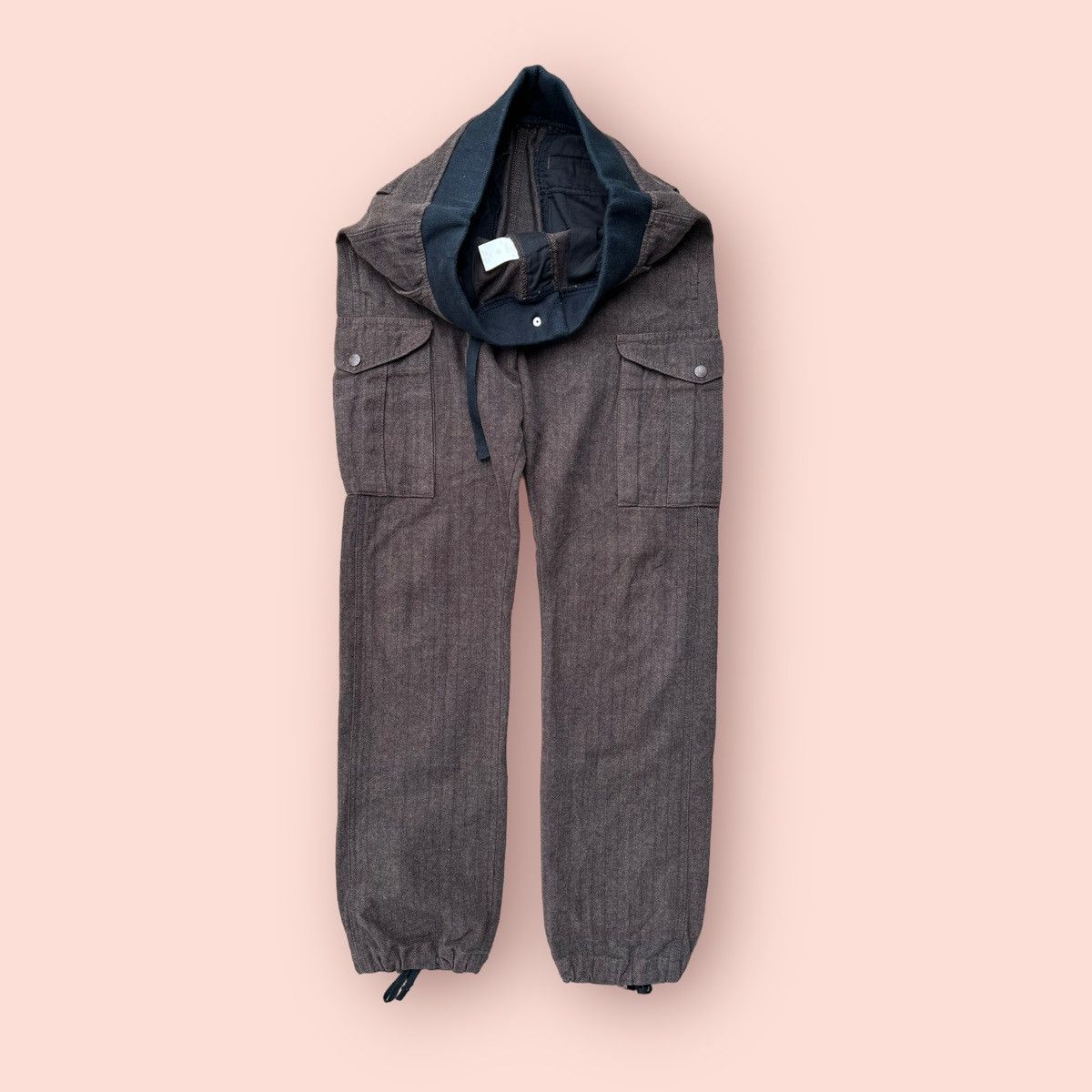 Japanese Brand × Lee VINTAGE LEE HERRINGBONE DRAWSTRING CARGO PANTS Size US 30 / EU 46 - 17 Thumbnail