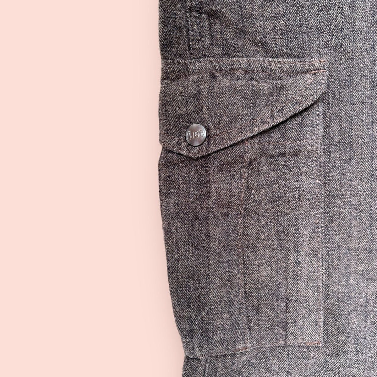 Japanese Brand × Lee VINTAGE LEE HERRINGBONE DRAWSTRING CARGO PANTS Size US 30 / EU 46 - 12 Thumbnail