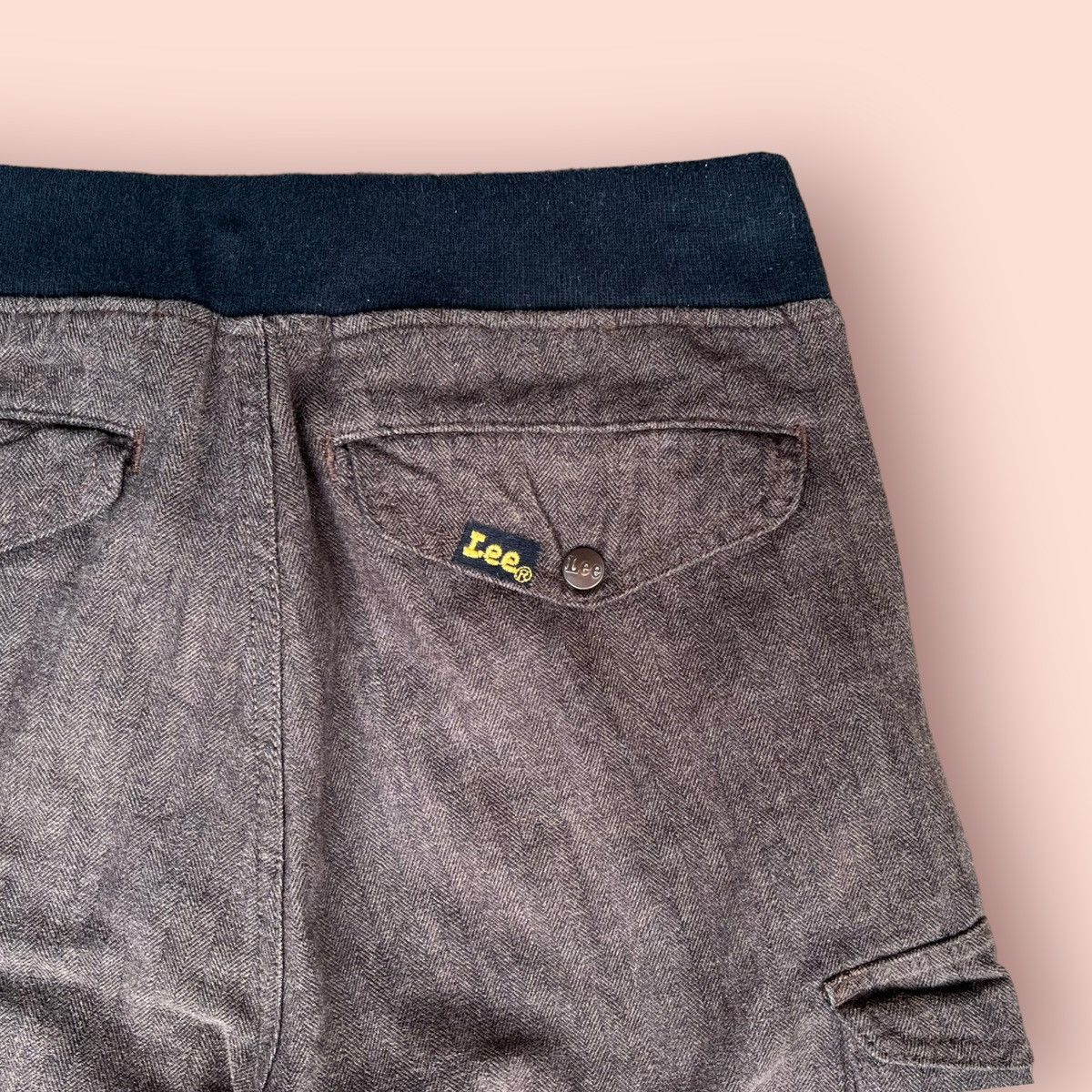 Japanese Brand × Lee VINTAGE LEE HERRINGBONE DRAWSTRING CARGO PANTS Size US 30 / EU 46 - 9 Thumbnail