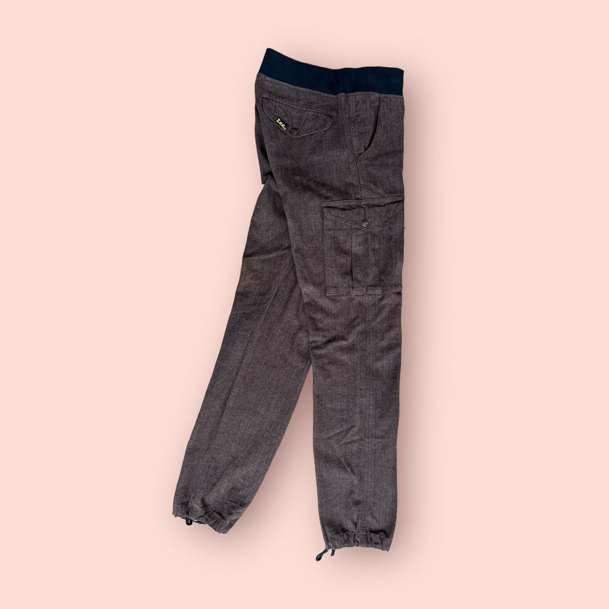 Japanese Brand × Lee VINTAGE LEE HERRINGBONE DRAWSTRING CARGO PANTS Size US 30 / EU 46 - 4 Thumbnail
