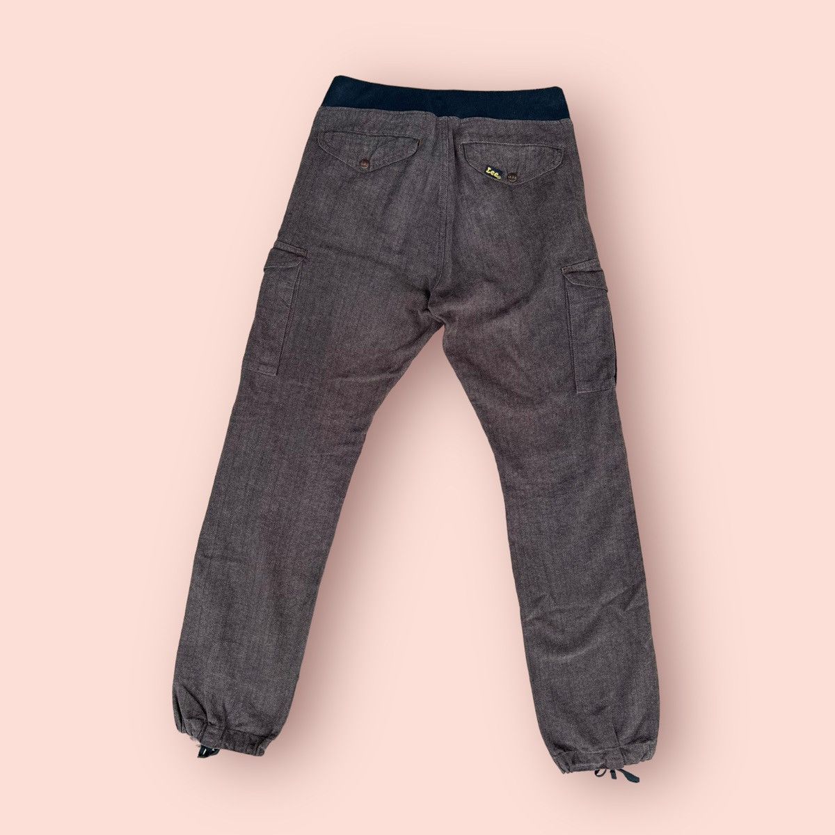 Japanese Brand × Lee VINTAGE LEE HERRINGBONE DRAWSTRING CARGO PANTS Size US 30 / EU 46 - 7 Thumbnail