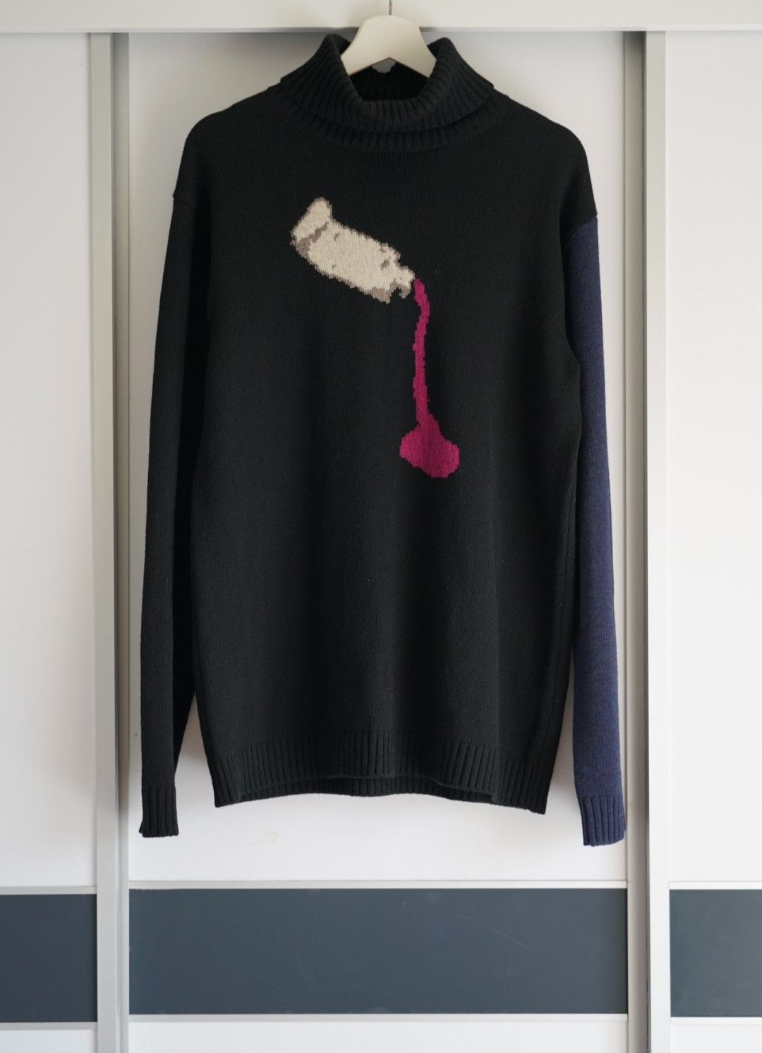 Yohji Yamamoto Yohji Yamamoto 09aw Painted Sweater Size US L / EU 52-54 / 3 - 1 Thumbnail