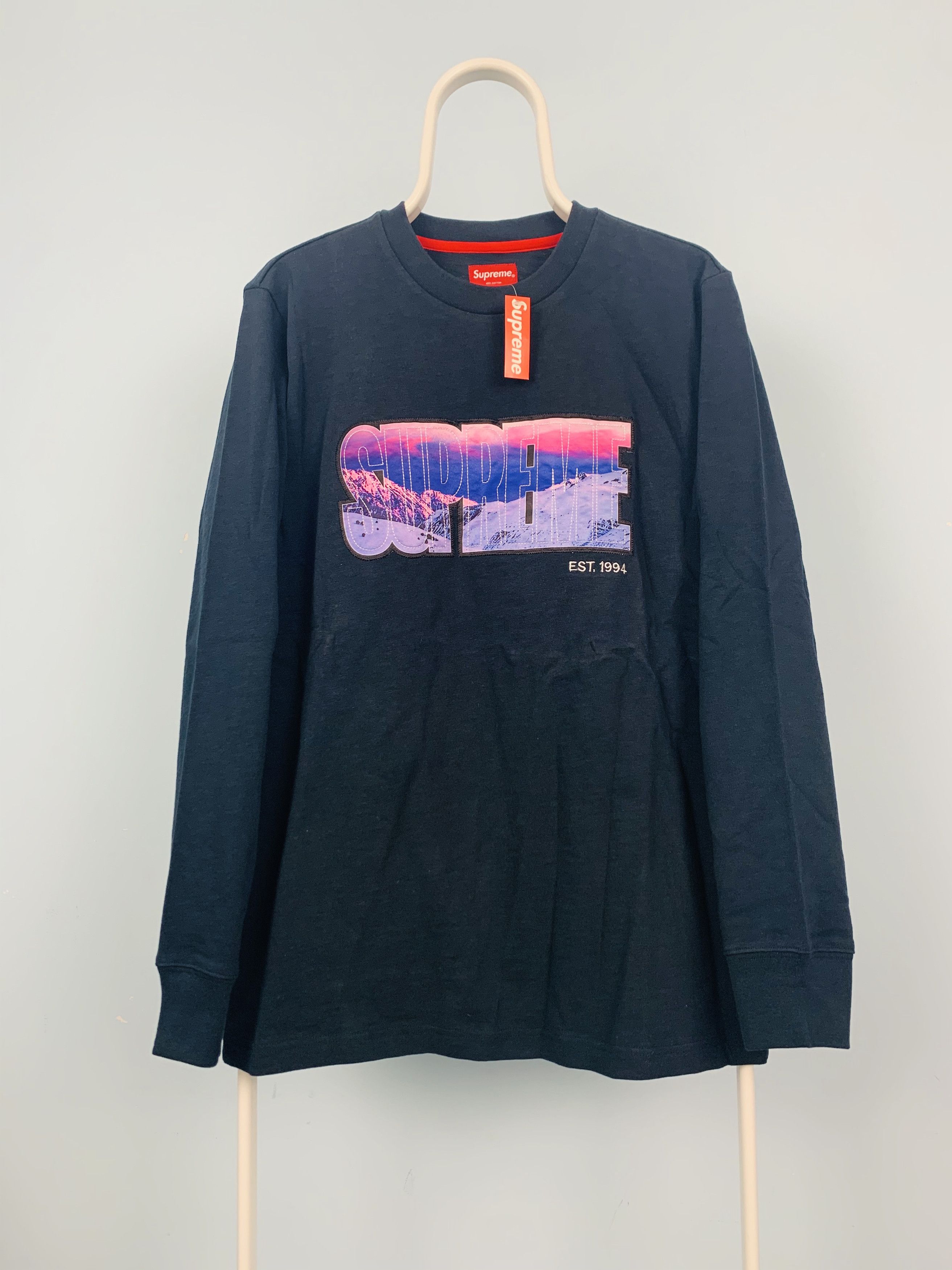 Supreme 2015 Supreme Summit Longsleeve Shirt Navy Medium New Size US M / EU 48-50 / 2 - 1 Thumbnail