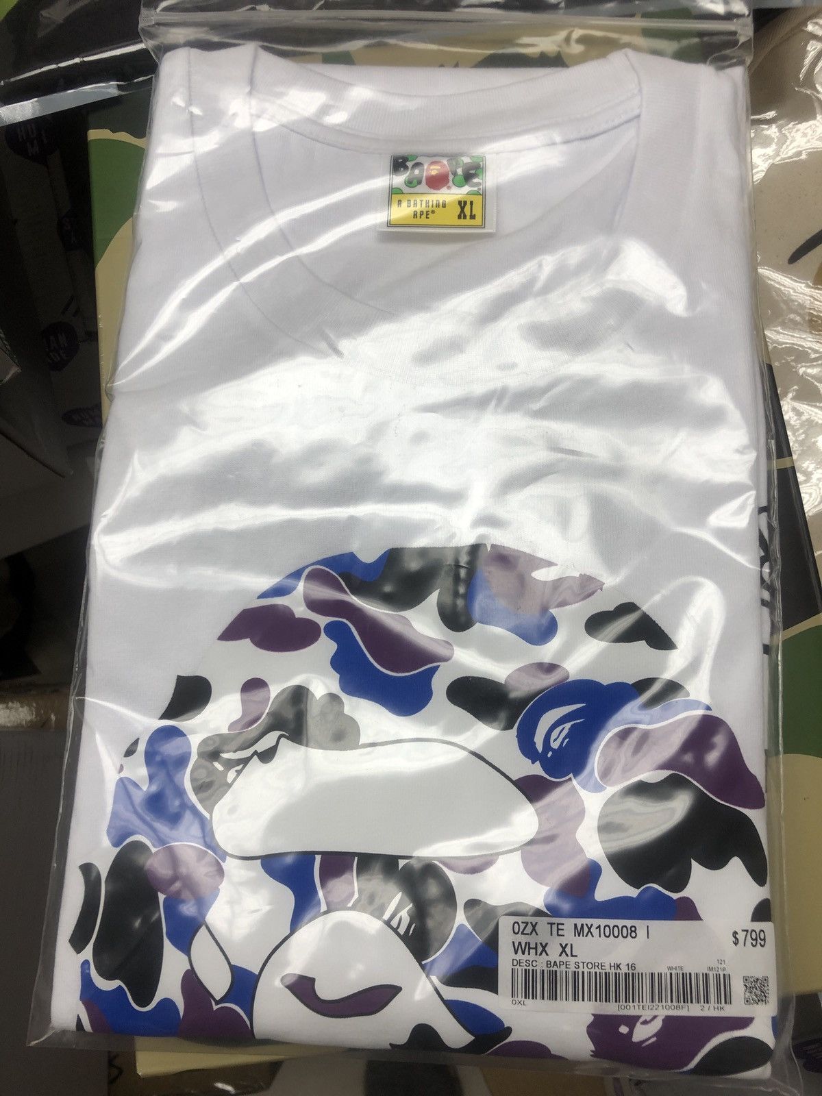 Bape BAPE Hong Kong 16th Anniversary - HK Camo Ape Head Tee Size US XL / EU 56 / 4 - 5 Thumbnail
