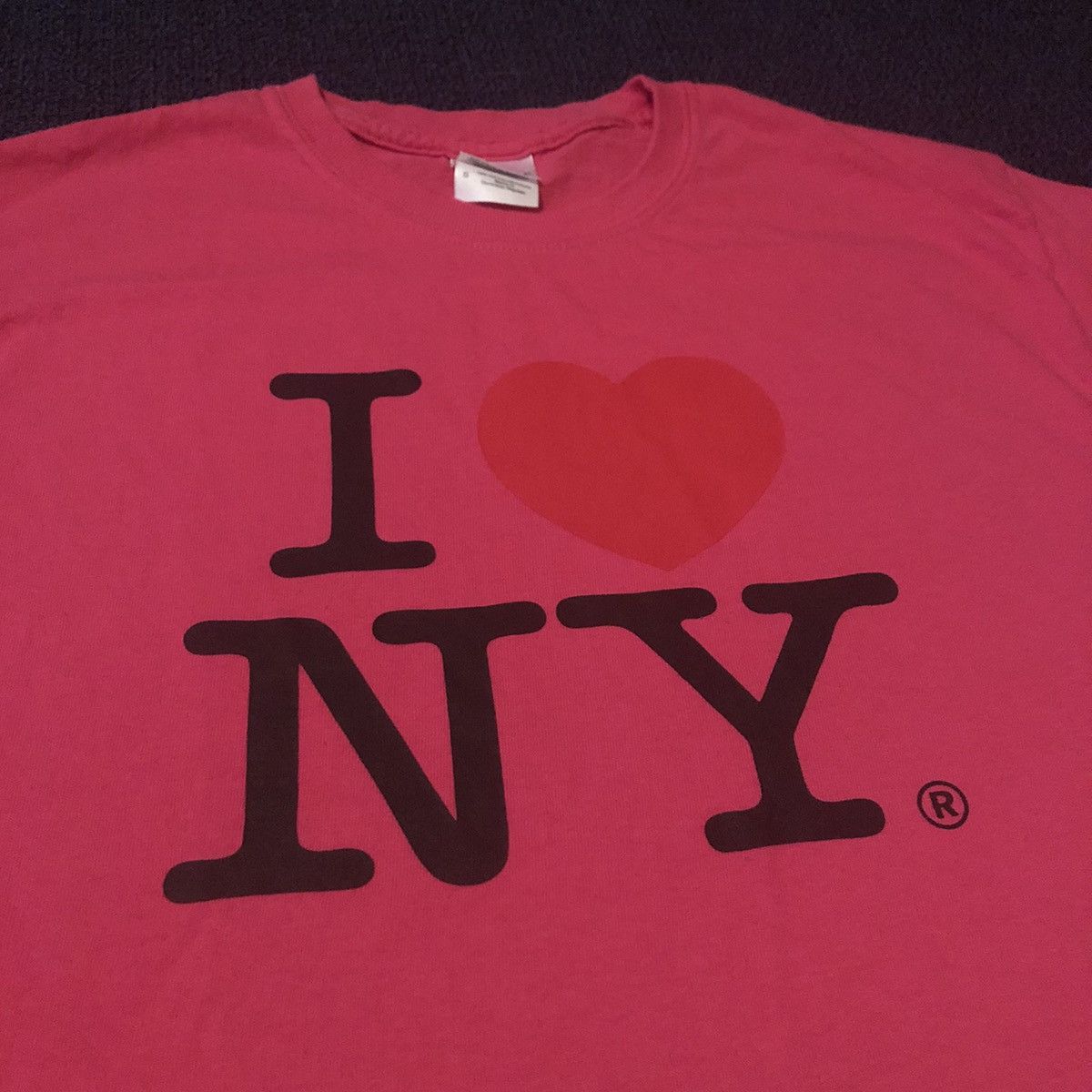 I Love NY Vintage 2000s I Love <3 Heart New York Pink Graphic Logo Tee Size US S / EU 44-46 / 1 - 2 Thumbnail