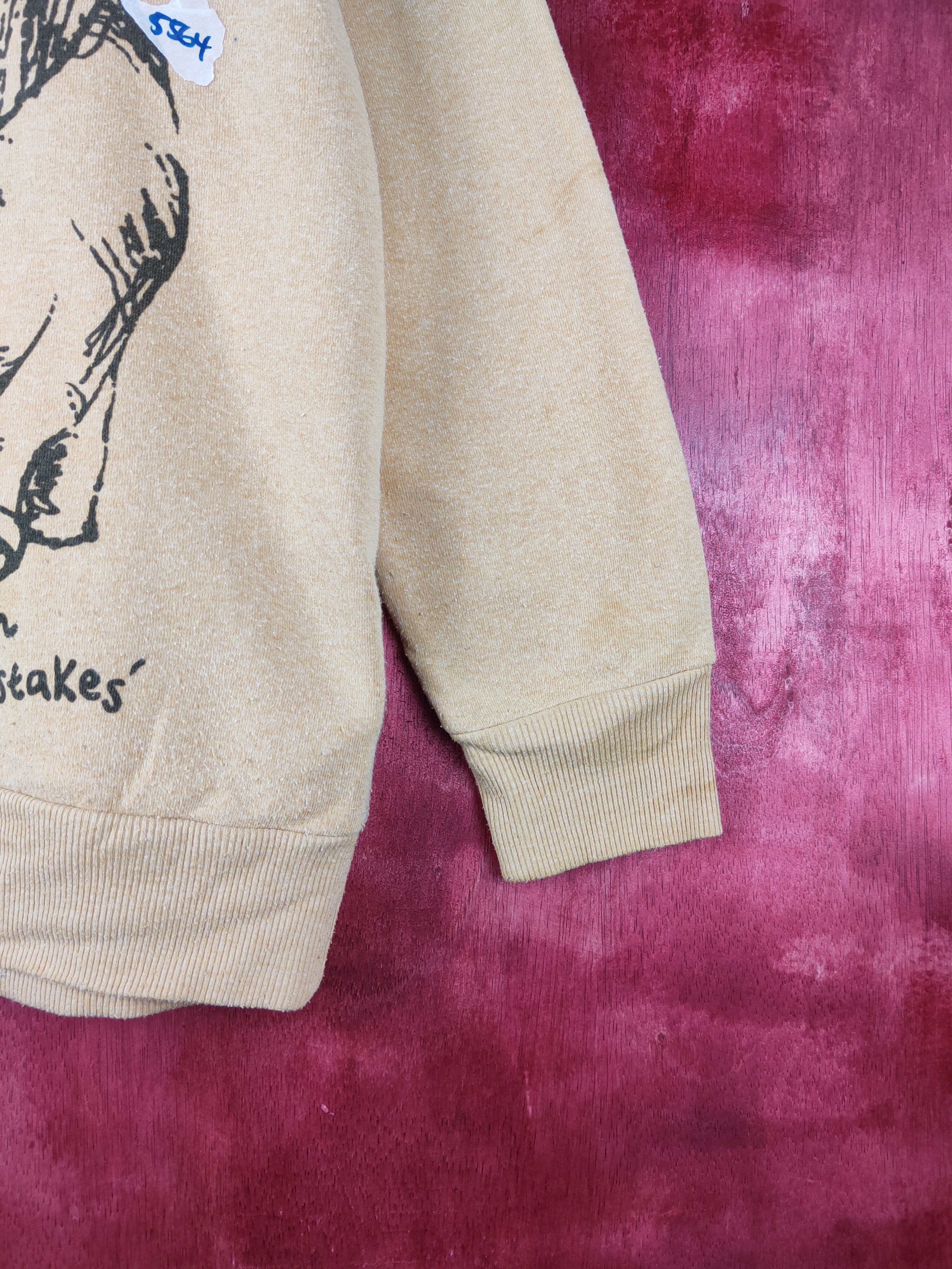 Japanese Brand × Vintage Art Wave-Freedom Elephant Mustard Sweatshirt #S593 Size L / US 10 / IT 46 - 6 Thumbnail