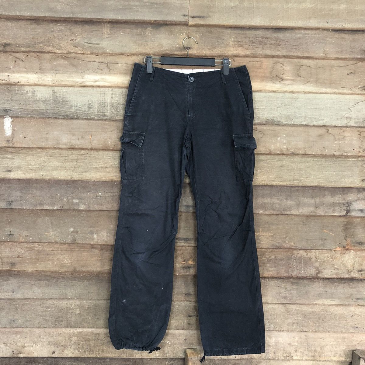 Japanese Brand DL Tasse Tasse Black Multipocket Tactical Cargo Pants #c1157 Size US 30 / EU 46 - 1 Thumbnail