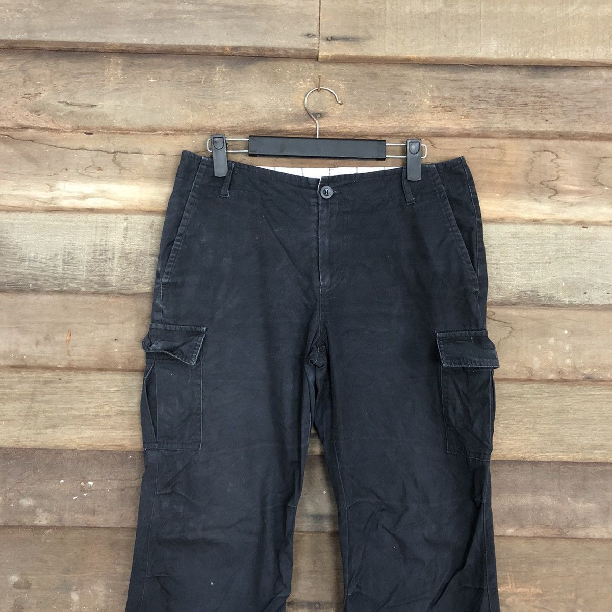 Japanese Brand DL Tasse Tasse Black Multipocket Tactical Cargo Pants #c1157 Size US 30 / EU 46 - 2 Thumbnail