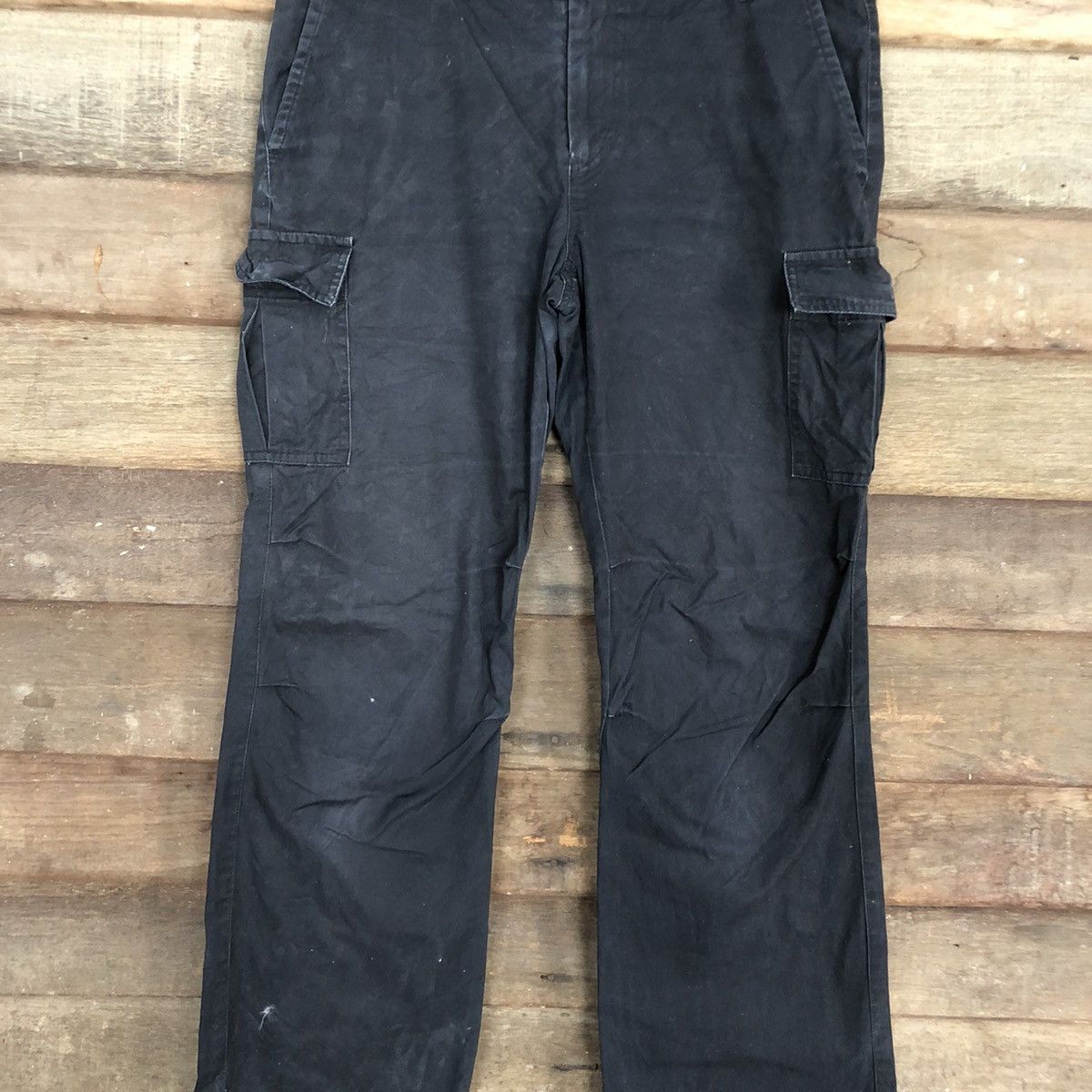 Japanese Brand DL Tasse Tasse Black Multipocket Tactical Cargo Pants #c1157 Size US 30 / EU 46 - 4 Thumbnail