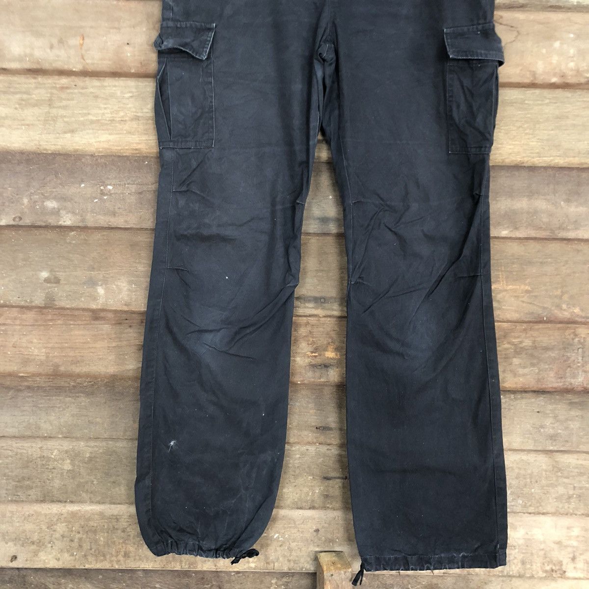 Japanese Brand DL Tasse Tasse Black Multipocket Tactical Cargo Pants #c1157 Size US 30 / EU 46 - 3 Thumbnail